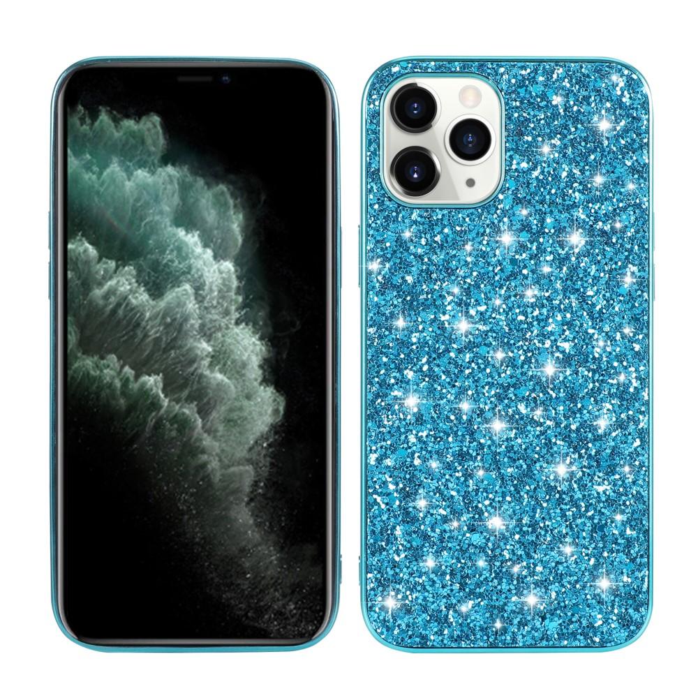 iPhone 12 Mini Glitterhoesje Blauw