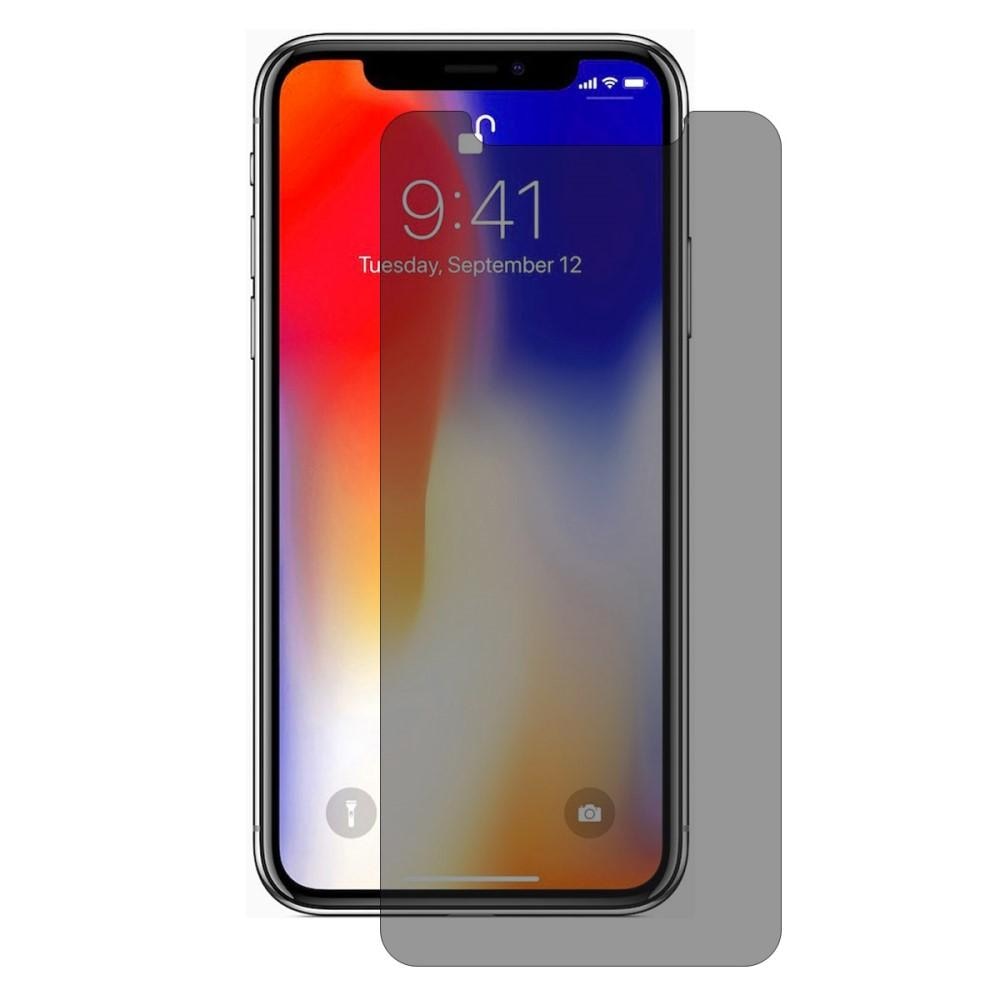 Privacy Screenprotector Gehard Glas iPhone XR Zwart