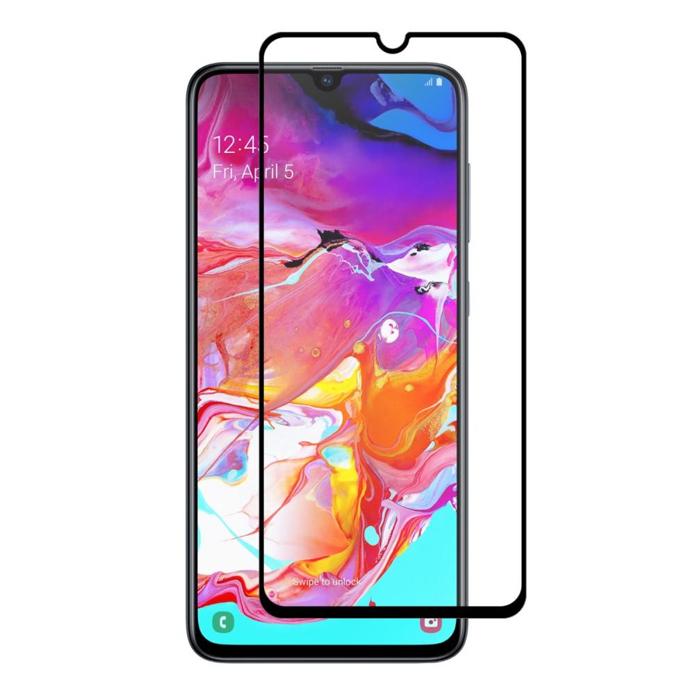 Full Glue Tempered Glass Samsung Galaxy A70 Zwart