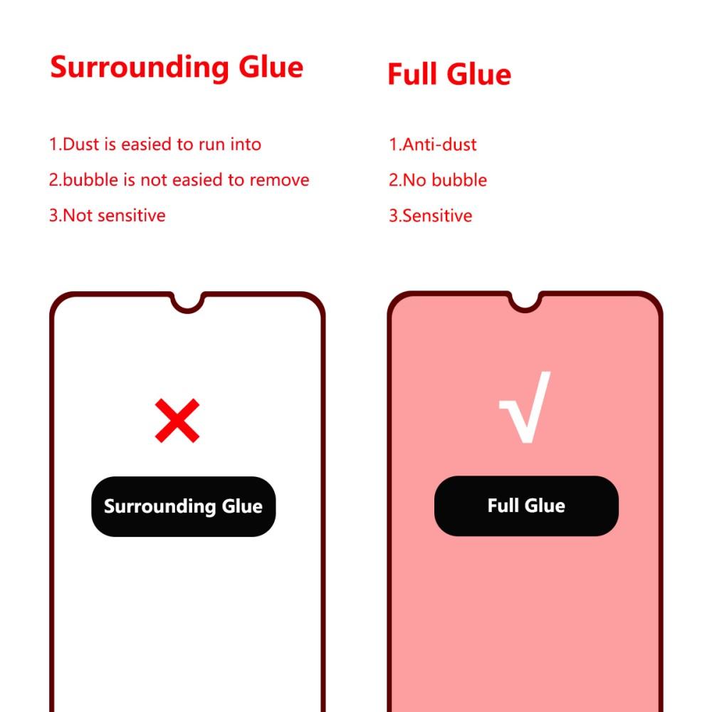 Full Glue Tempered Glass Samsung Galaxy A70 Zwart