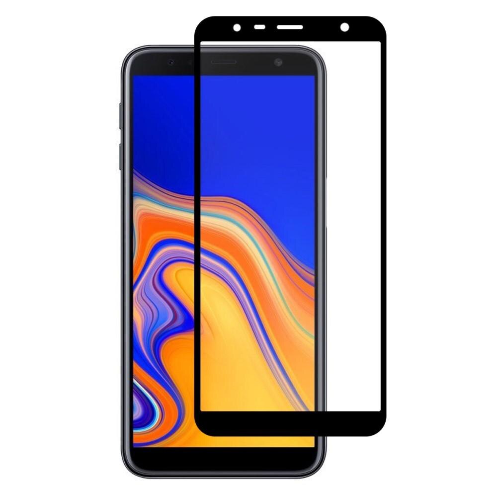Full Glue Tempered Glass Samsung Galaxy J4 Plus 2018 Zwart