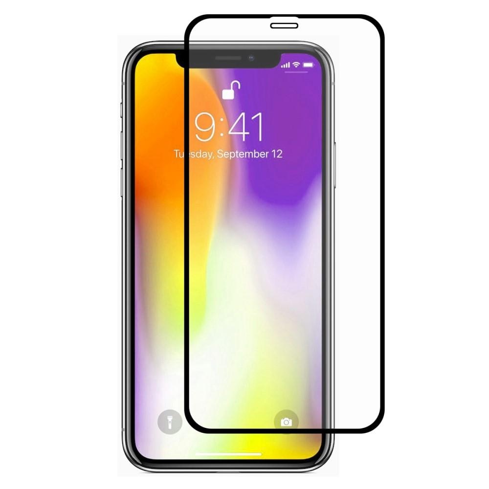 Full Glue Tempered Glass iPhone XS Max Zwart