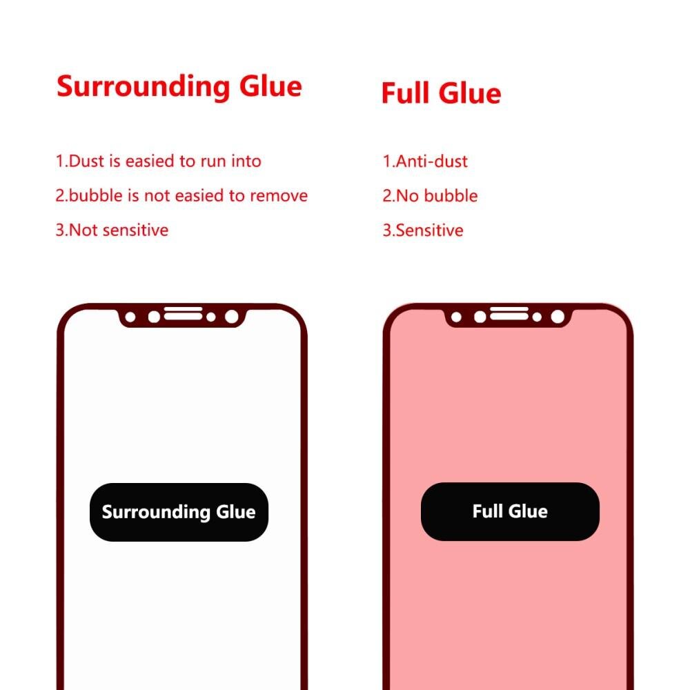 Full Glue Tempered Glass iPhone 11 Pro Zwart