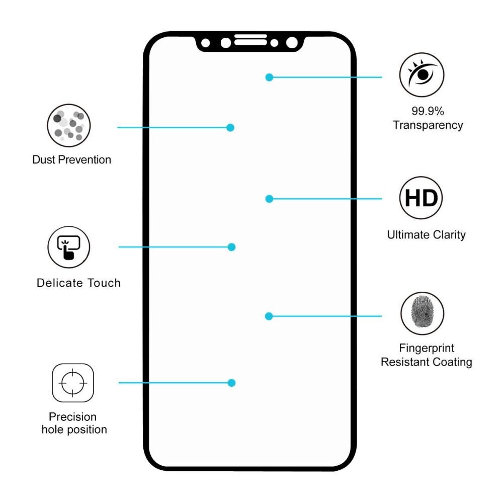 Full Glue Tempered Glass iPhone 11 Pro Zwart