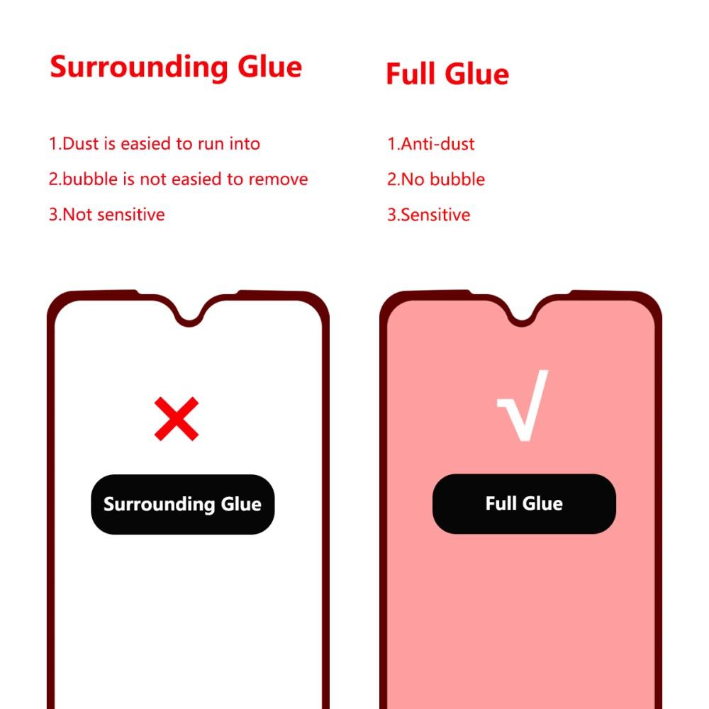 Full Glue Tempered Glass Motorola Moto G7/G7 Plus Zwart