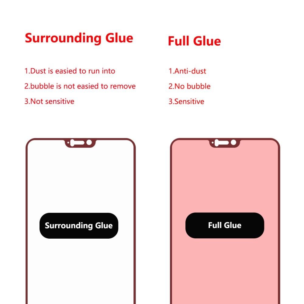 Full Glue Tempered Glass OnePlus 6 Zwart