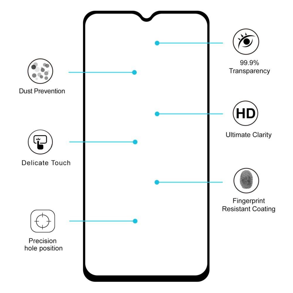 Full Glue Tempered Glass OnePlus 7/6T Zwart