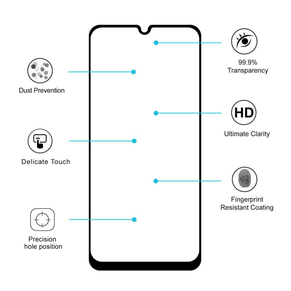 Full Glue Tempered Glass Samsung Galaxy A50 Zwart