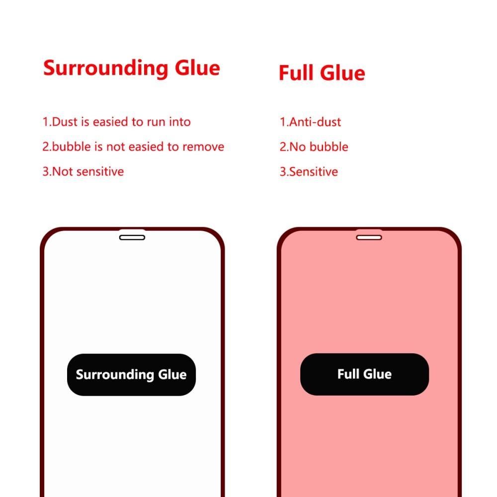 Full Glue Tempered Glass iPhone 11/XR Zwart