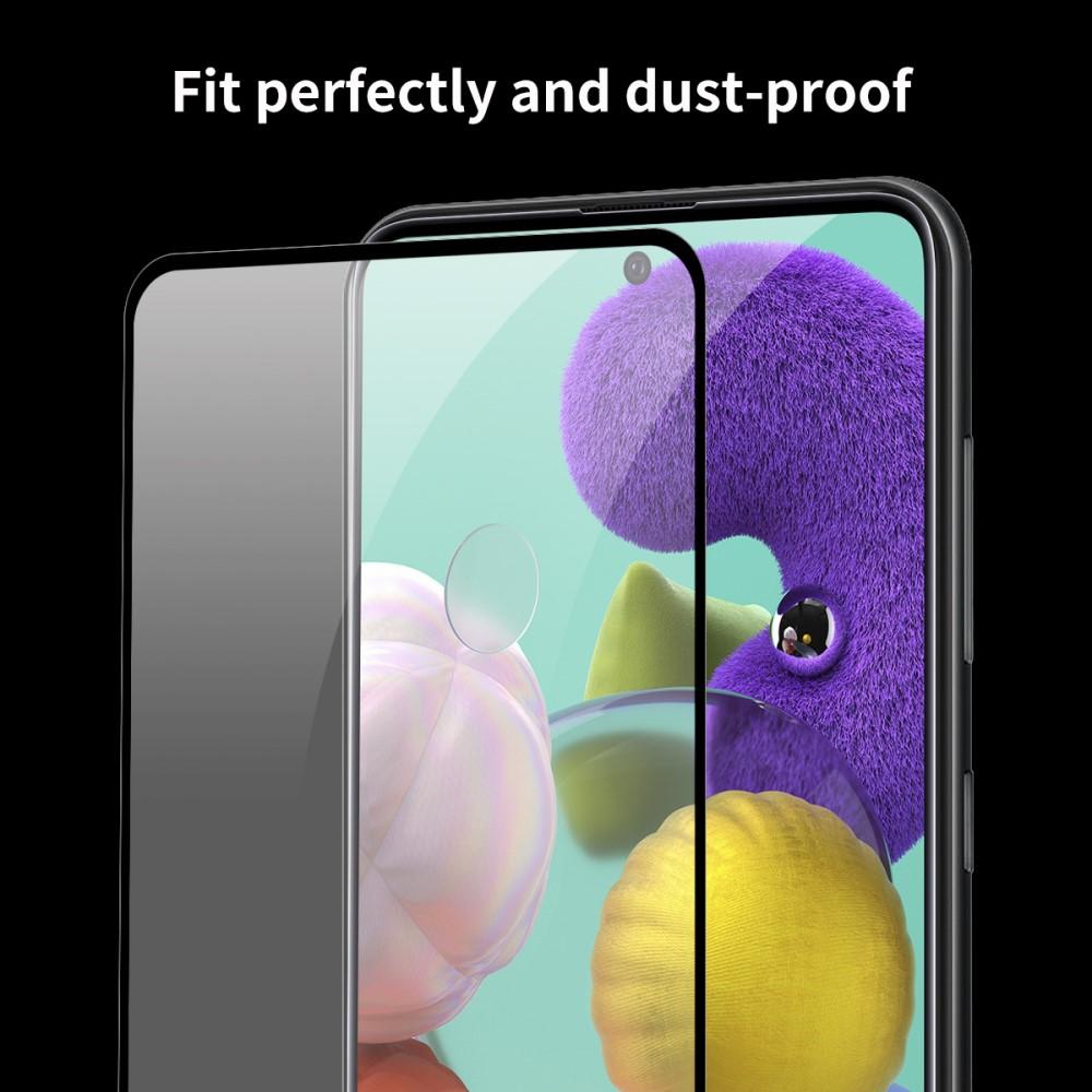 Full Glue Tempered Glass Samsung Galaxy A51 Zwart