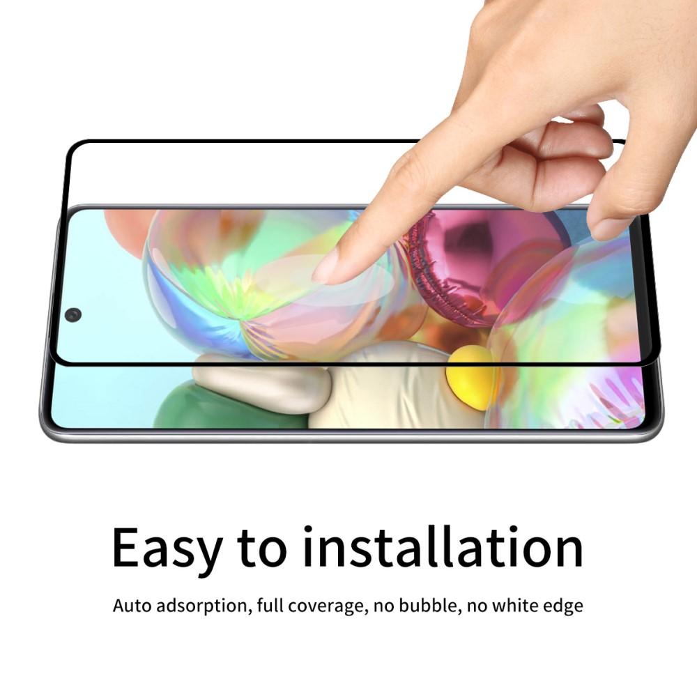 Full Glue Tempered Glass Samsung Galaxy A71 Zwart