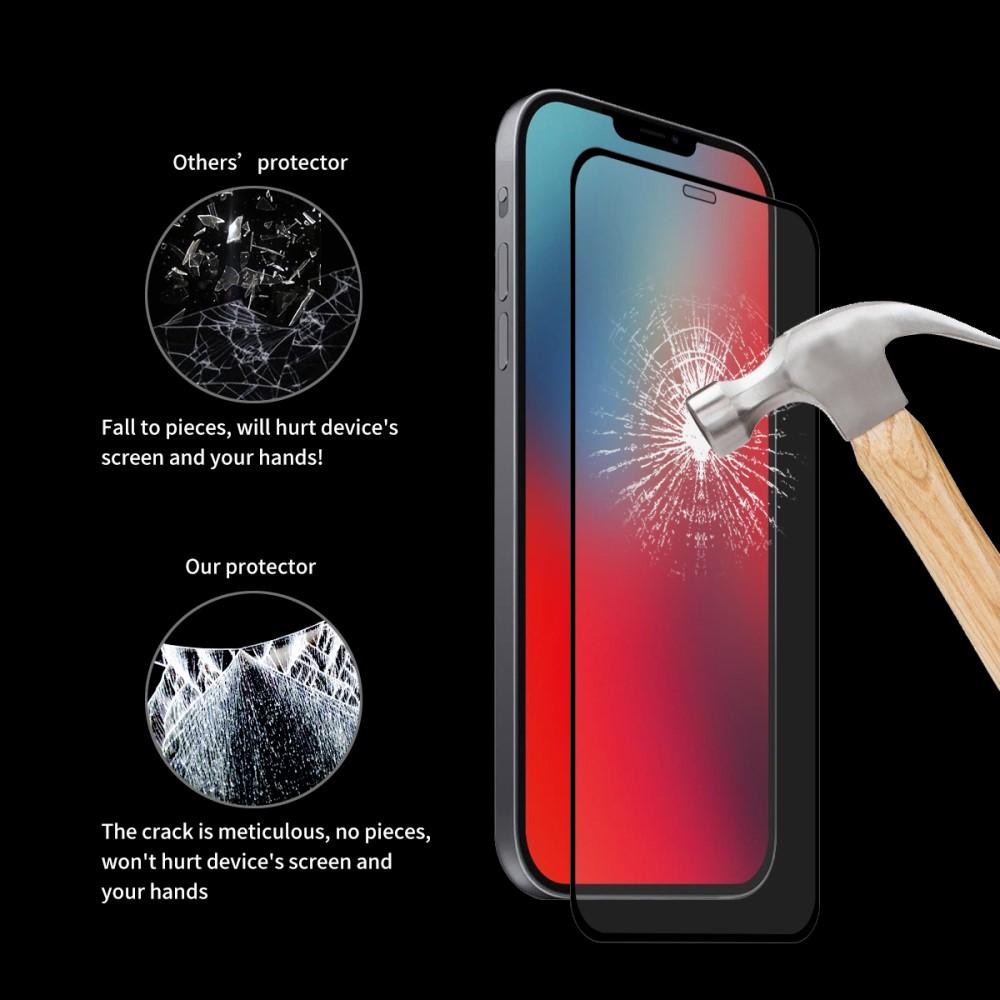 Full Glue Tempered Glass iPhone 12/12 Pro Zwart