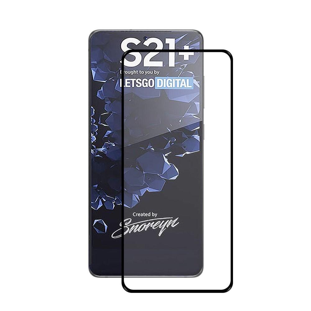 Full Glue Tempered Glass Samsung Galaxy S21 Plus Zwart