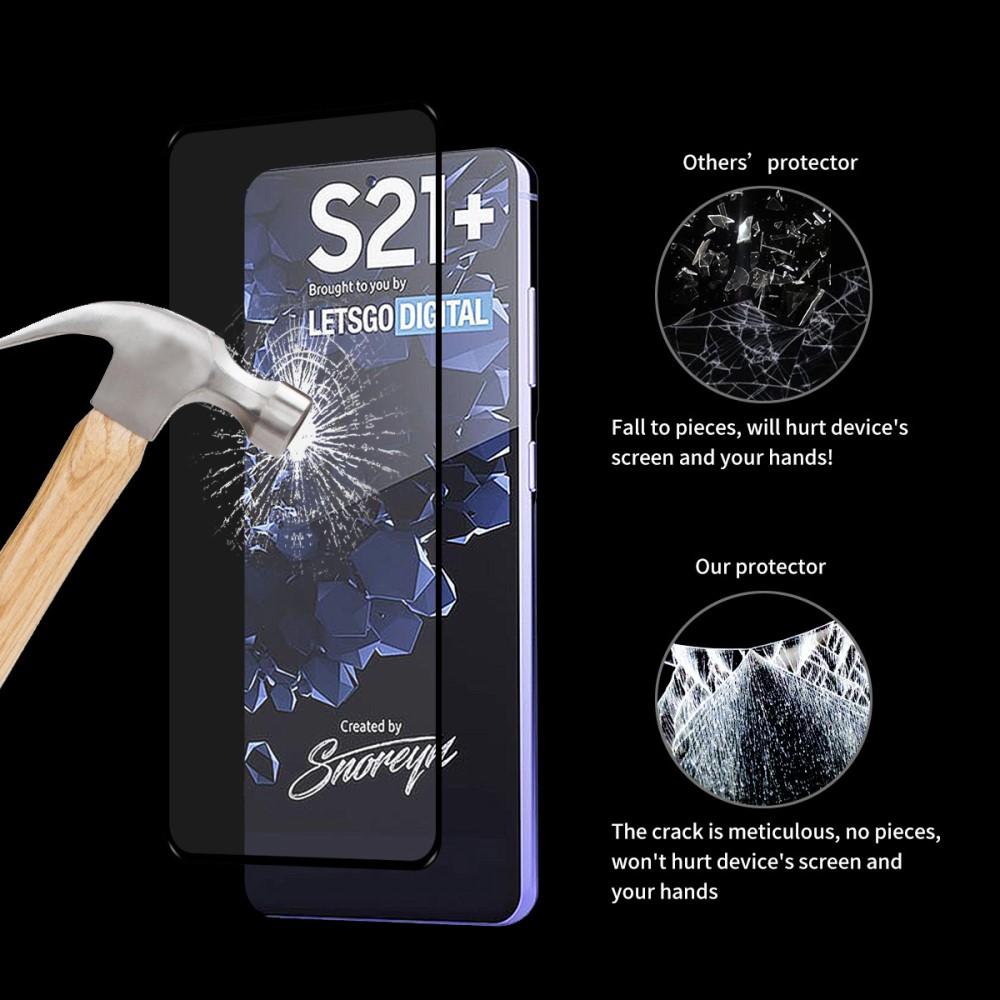 Full Glue Tempered Glass Samsung Galaxy S21 Plus Zwart