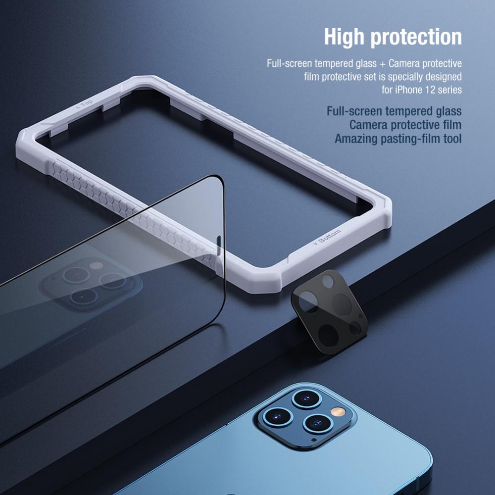 2-in-1 Screenprotector & Camera Protector iPhone 12 Pro Zwart