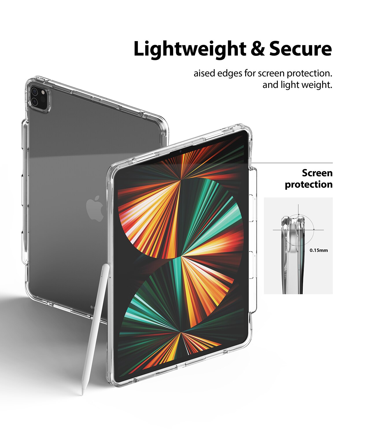 Fusion Plus Case iPad Pro 12.9 5th Gen (2021) Clear