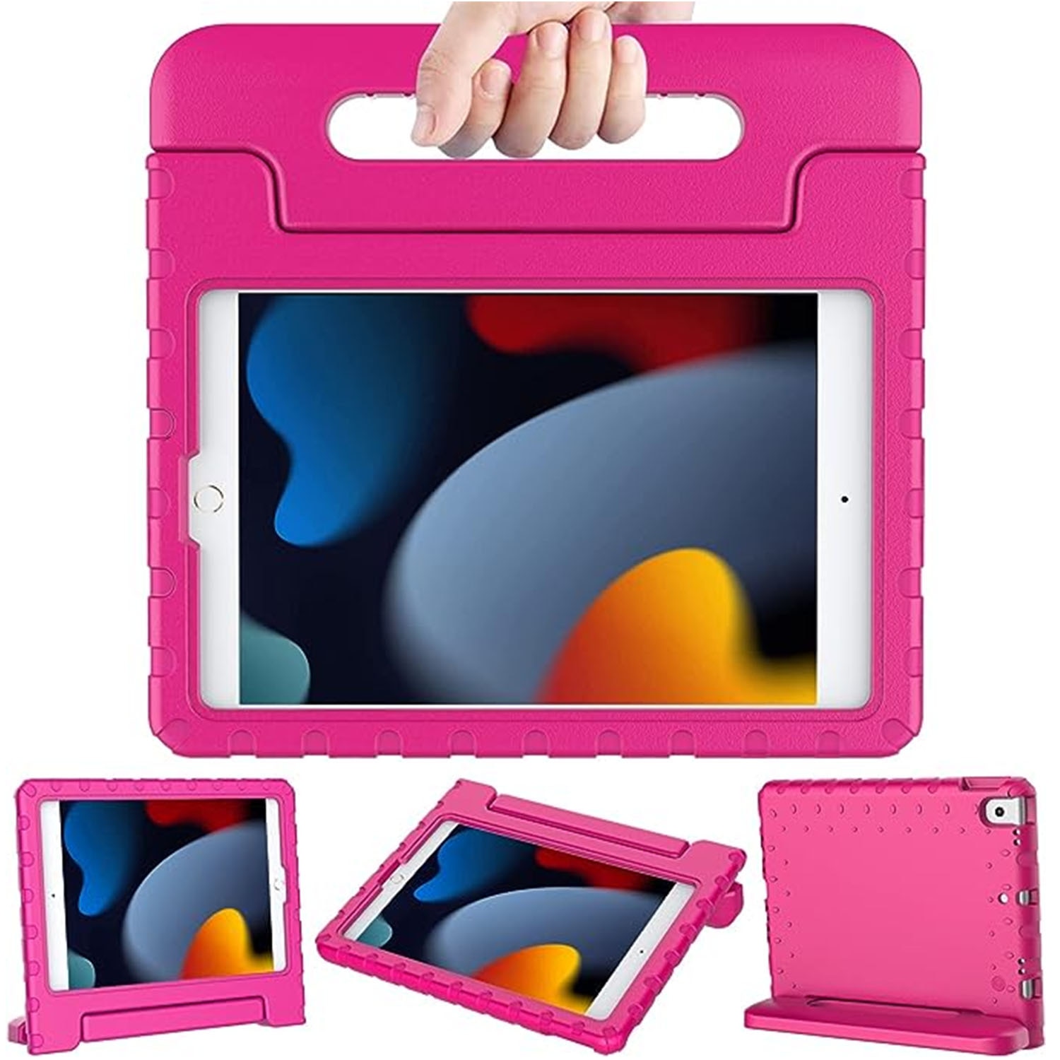 iPad 10.2 2019/2020/2021 Schokbestendig EVA-hoesje roze