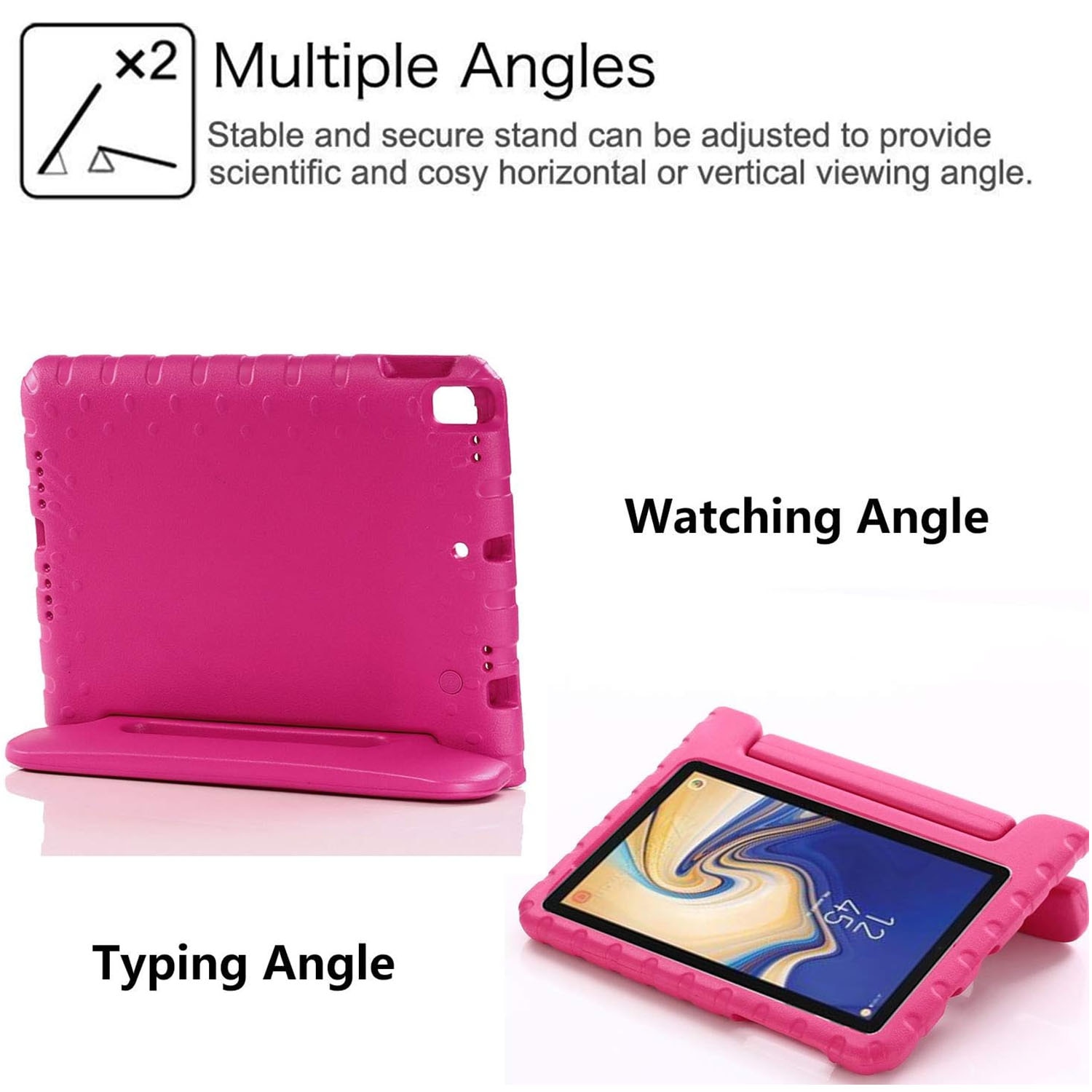 iPad 10.2 9th Gen (2021) Schokbestendig EVA-hoesje roze