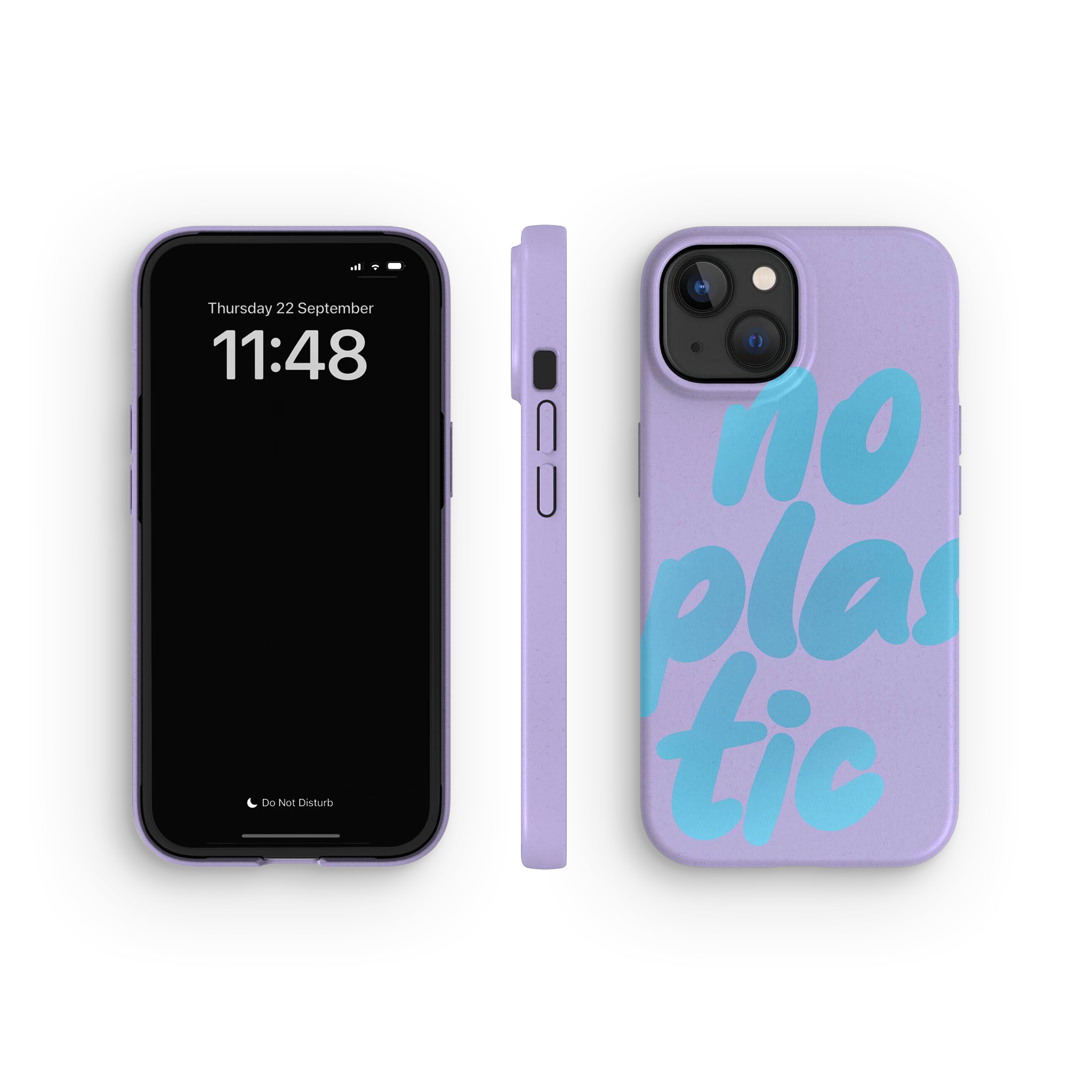 Hoesje iPhone 15, No Plastic Lilac