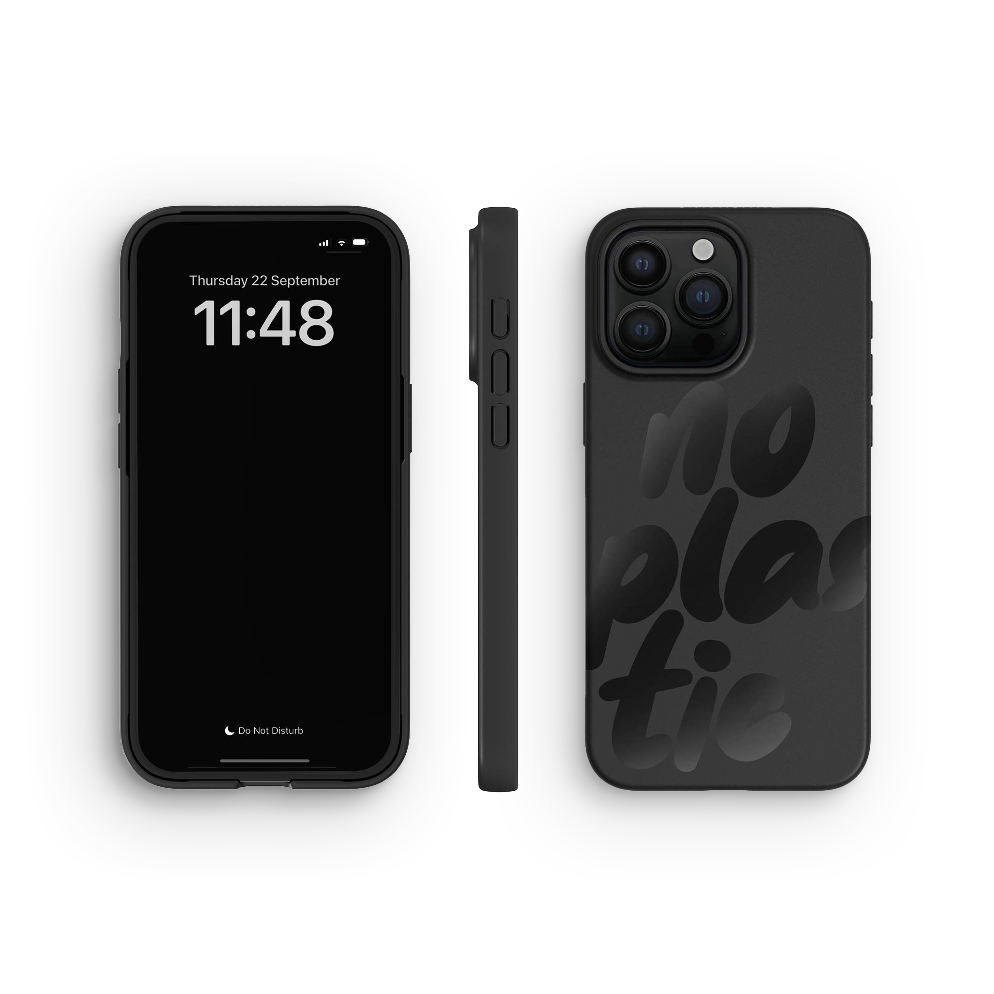Hoesje iPhone 15 Pro Max, No Plastic Black