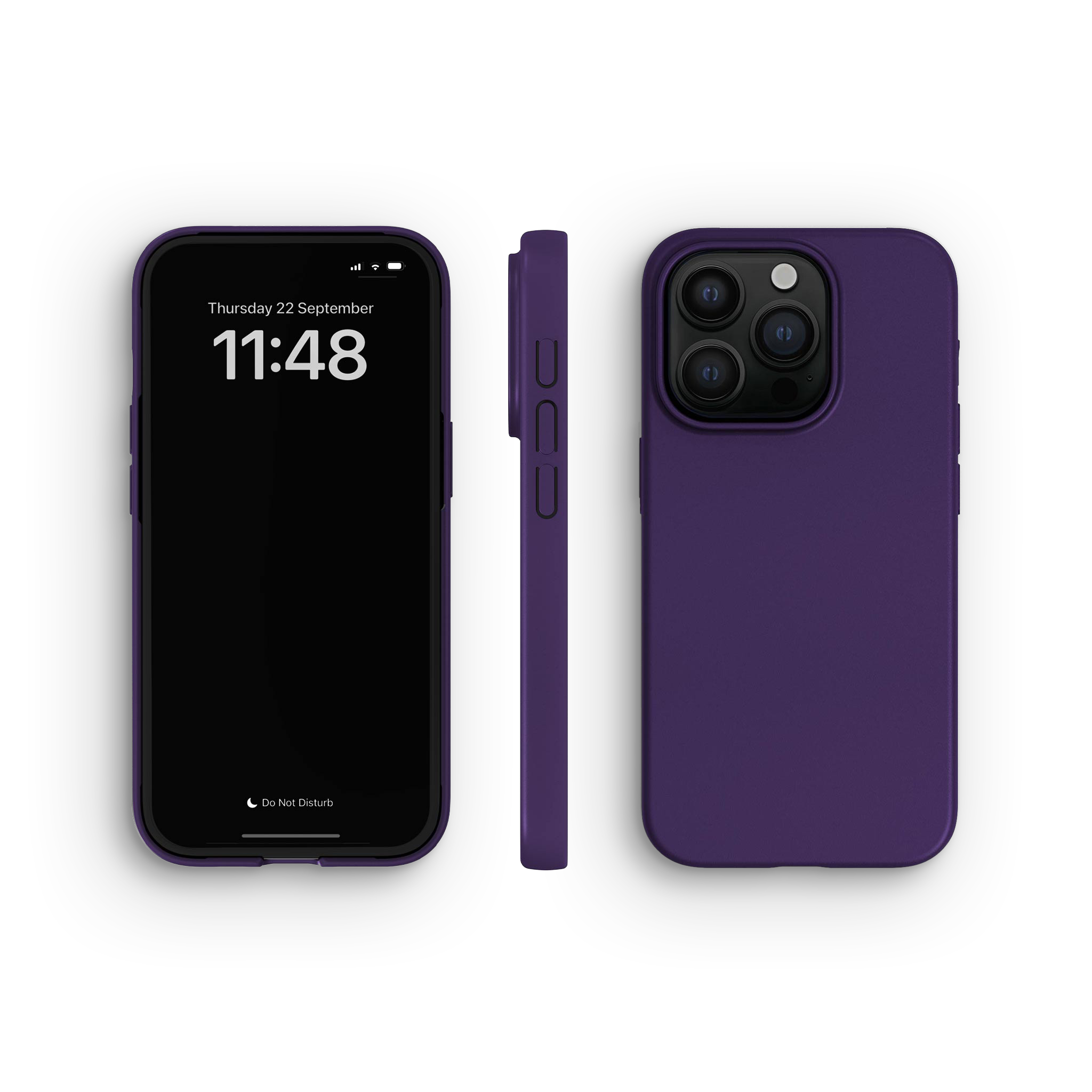 Hoesje iPhone 15 Pro, Blackberry Purple