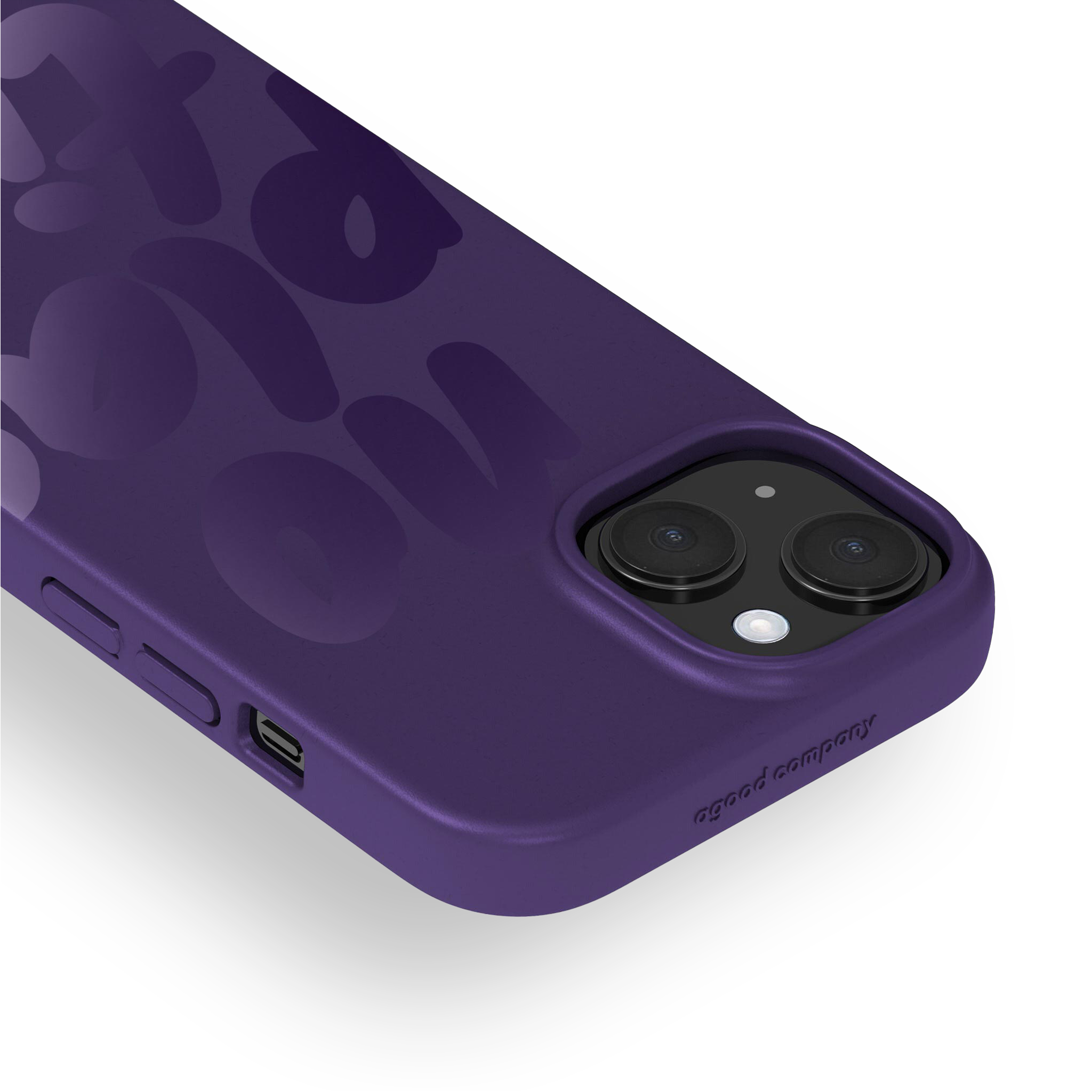 Hoesje iPhone 15, No Plastic Blackberry Purple
