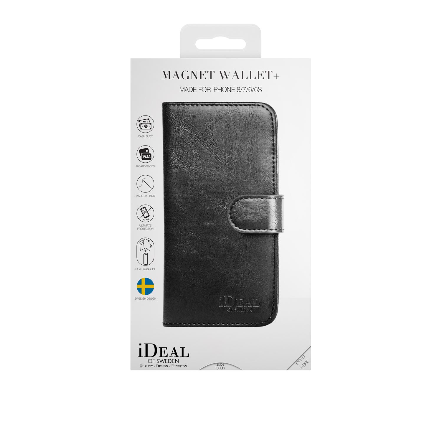 Magnet Wallet+ iPhone 8 Zwart