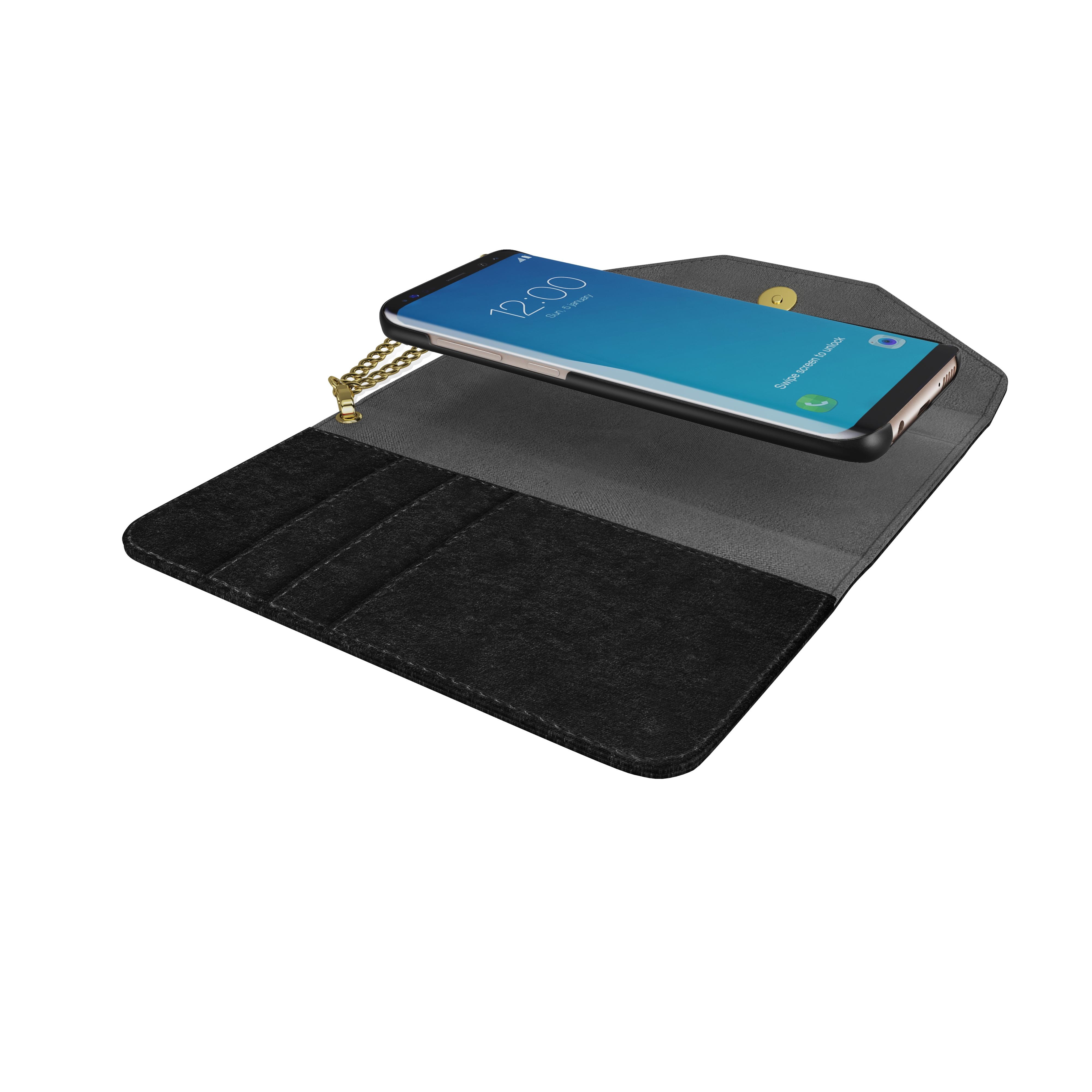 Mayfair Clutch Velvet Samsung Galaxy S9 Zwart