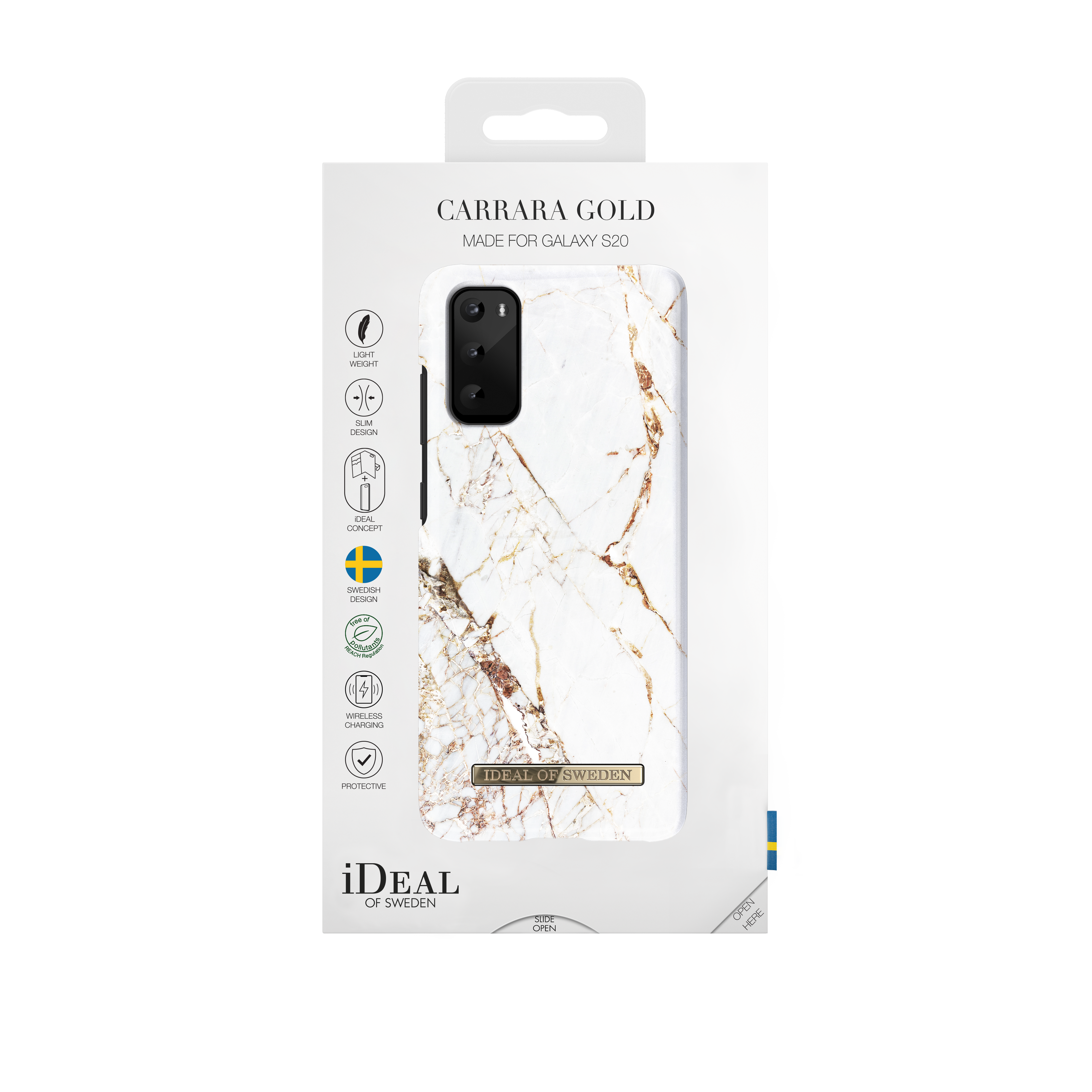 Fashion Case Samsung Galaxy S20 Carrara Gold