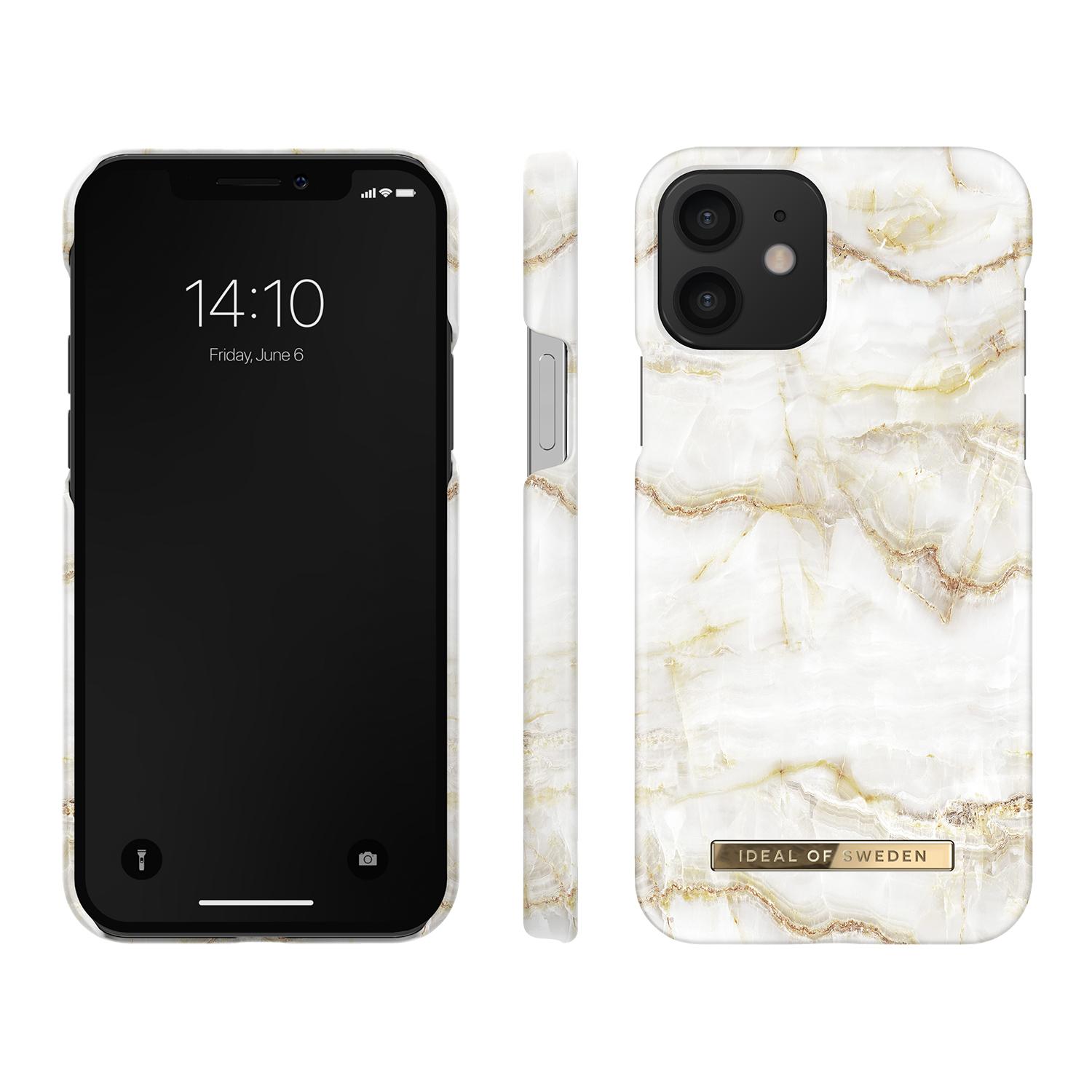 Fashion Case iPhone 12/12 Pro Golden Pearl Marble