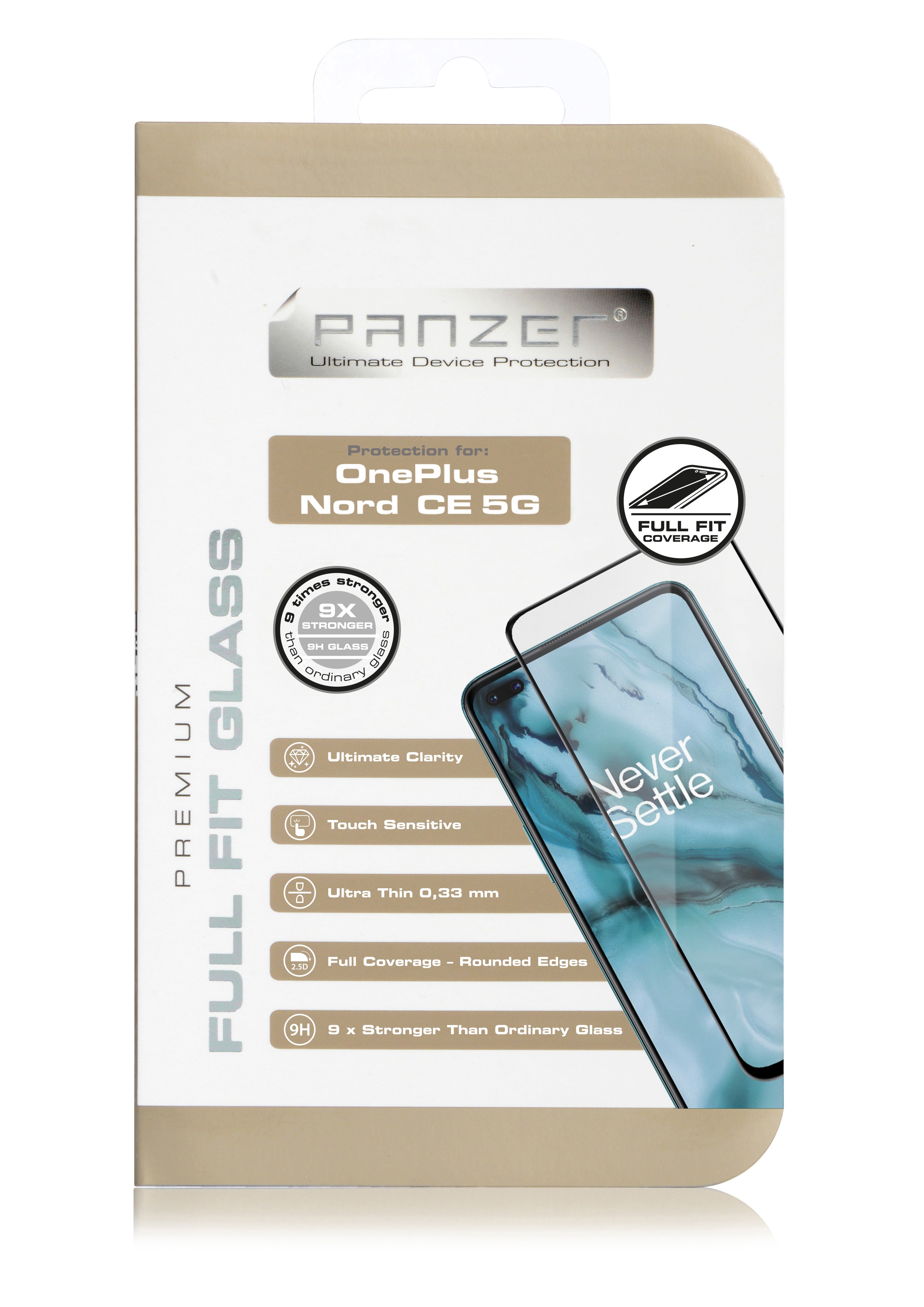 Full-Fit Glass OnePlus Nord CE 5G Zwart