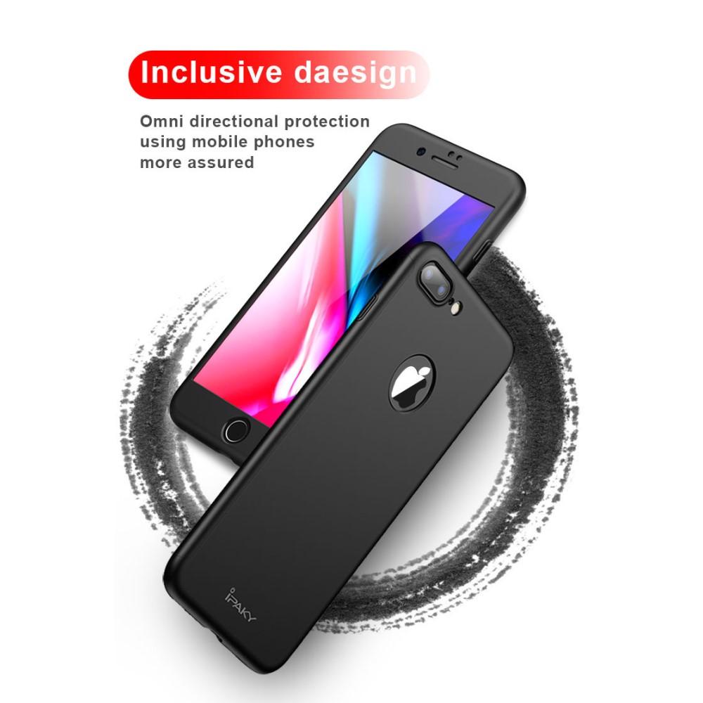 Full Protection Case iPhone 8 Plus Zwart