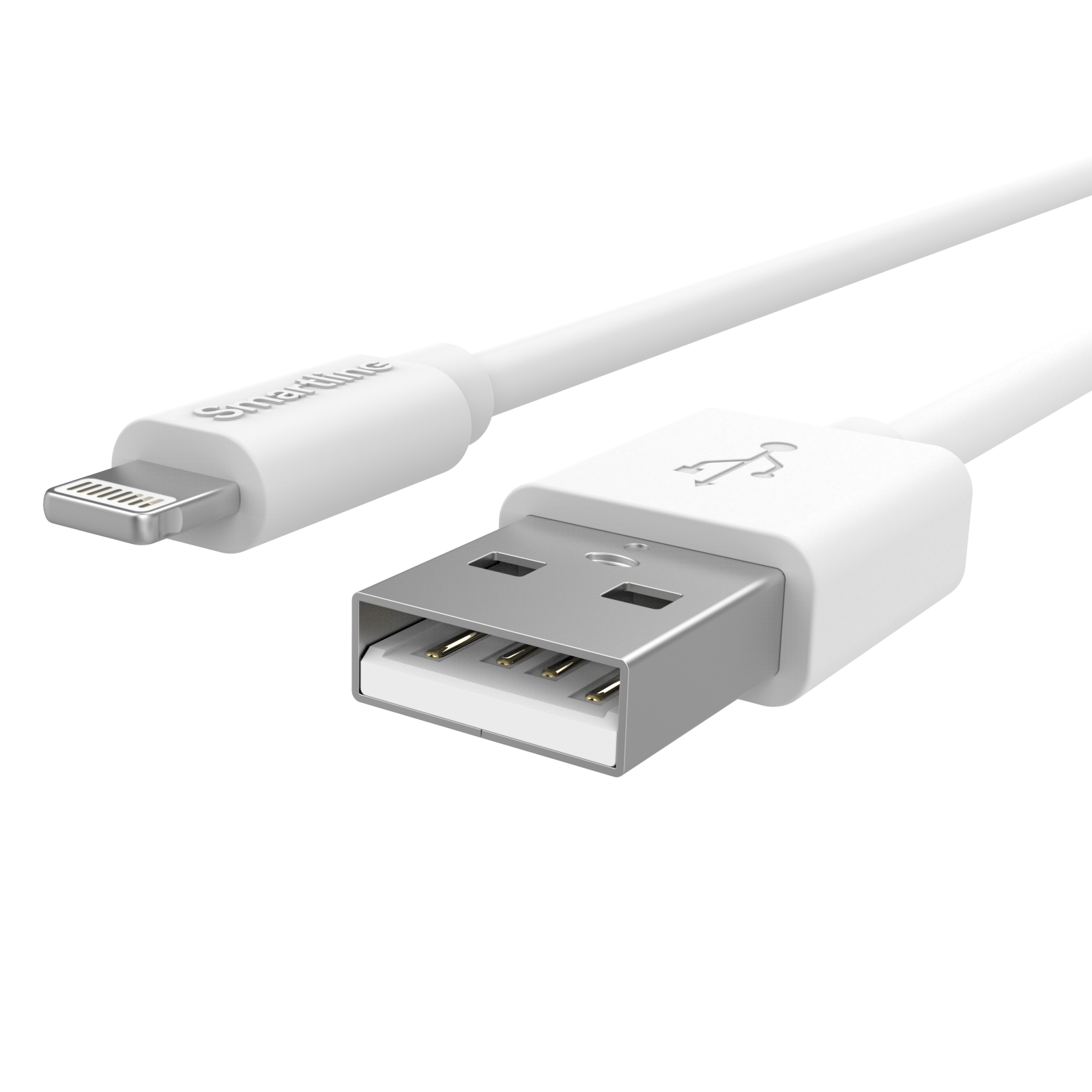 USB-kabel Lightning 3m Wit