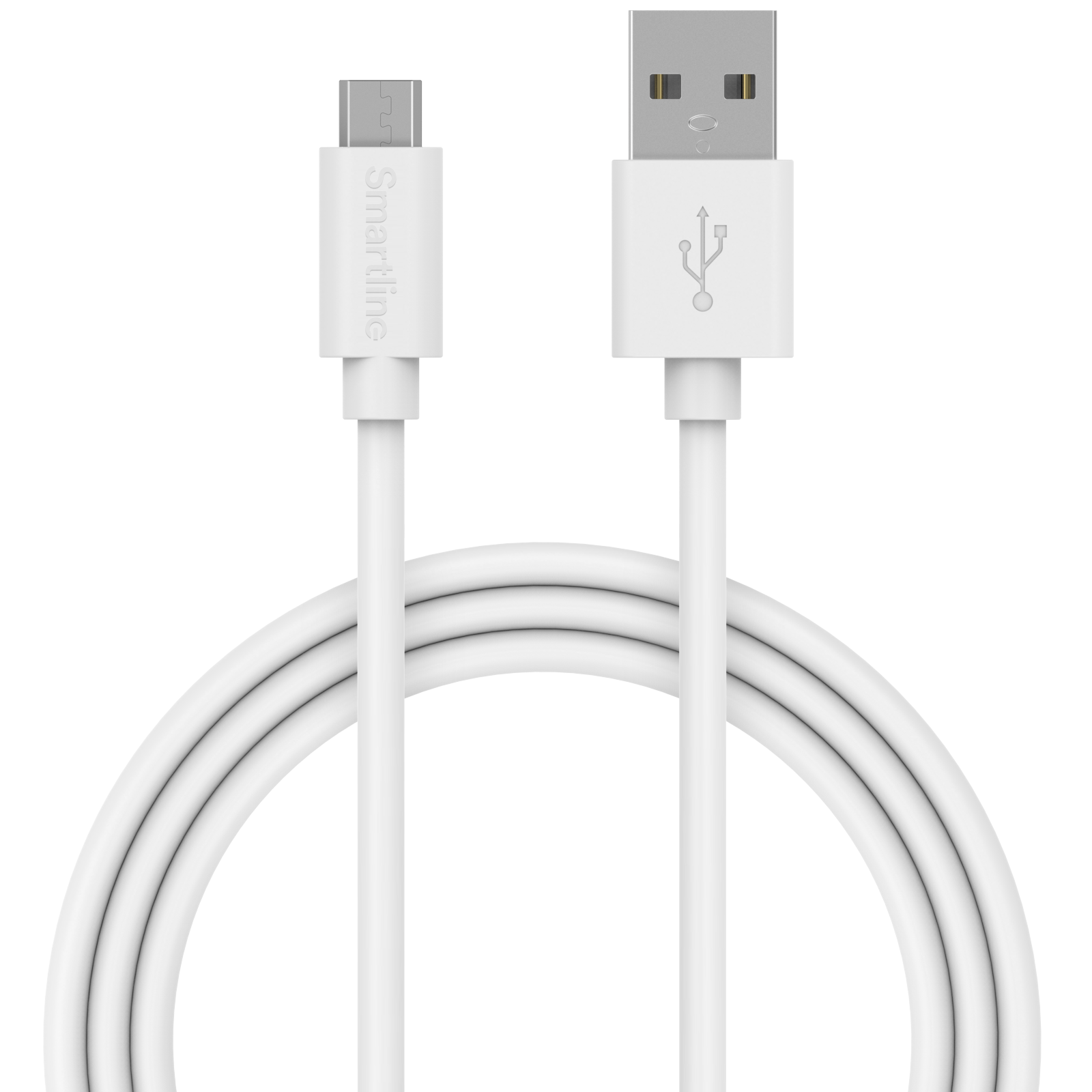 USB-kabel MicroUSB 1m Wit