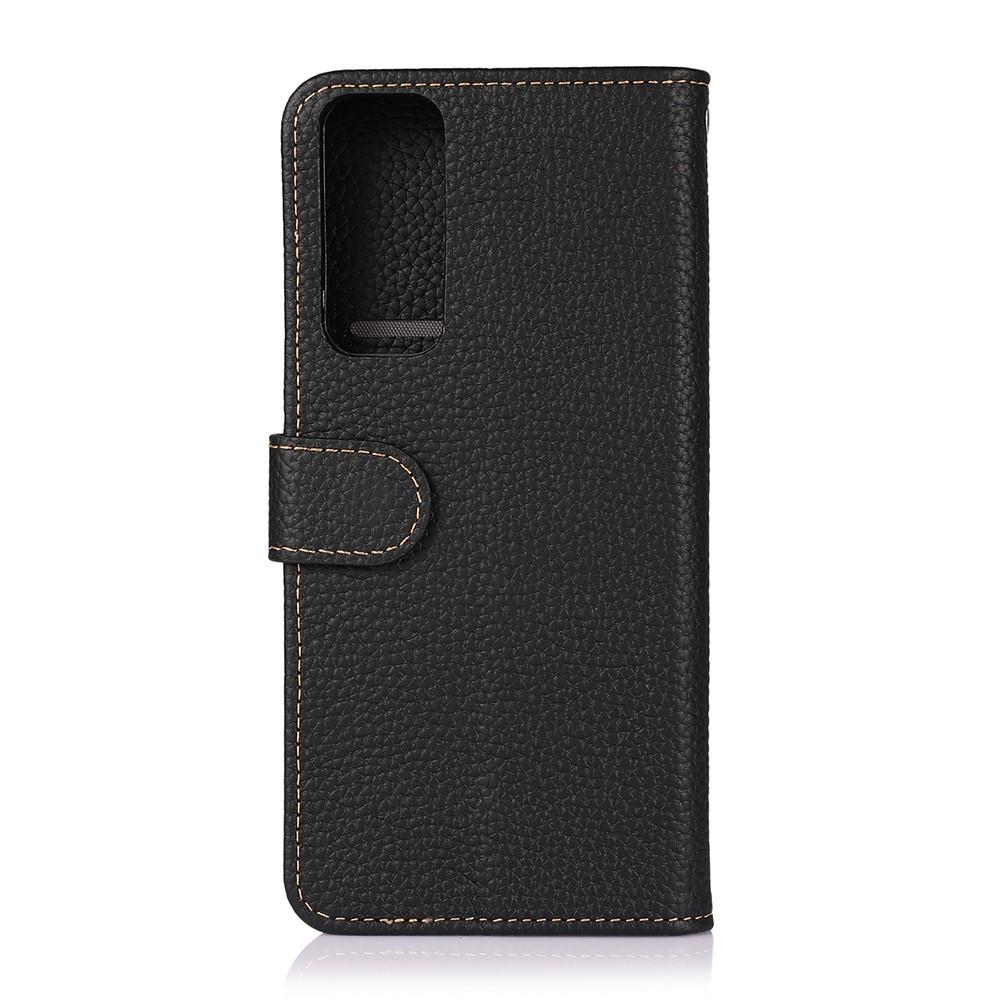 Real Leather Wallet Xiaomi Mi 10T/10T Pro Zwart