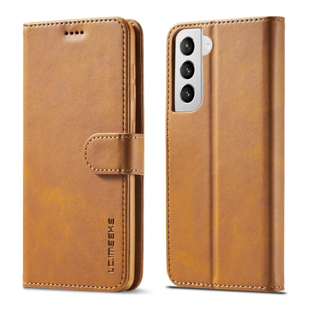 Bookcover hoesje Samsung Galaxy S21 Cognac