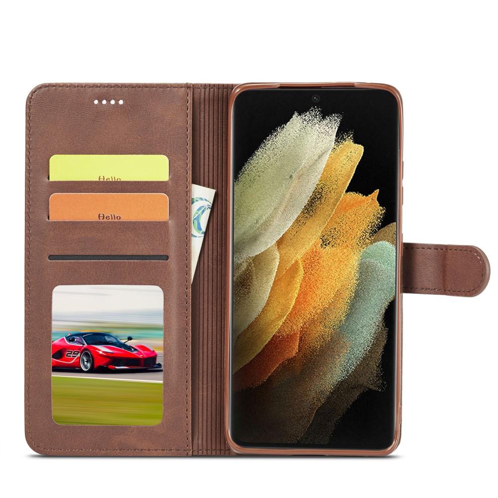 Bookcover hoesje Samsung Galaxy S21 Ultra Bruin