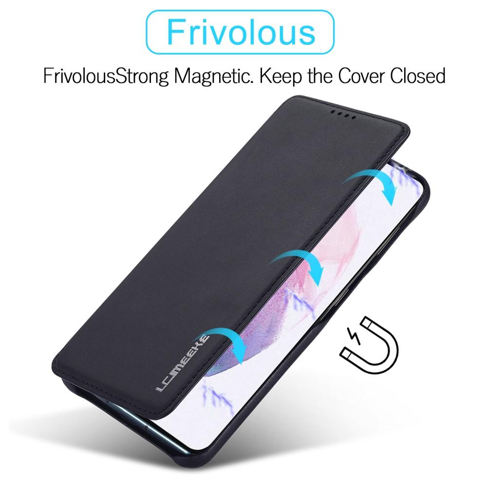 Slim Bookcover hoesje Samsung Galaxy S21 Zwart