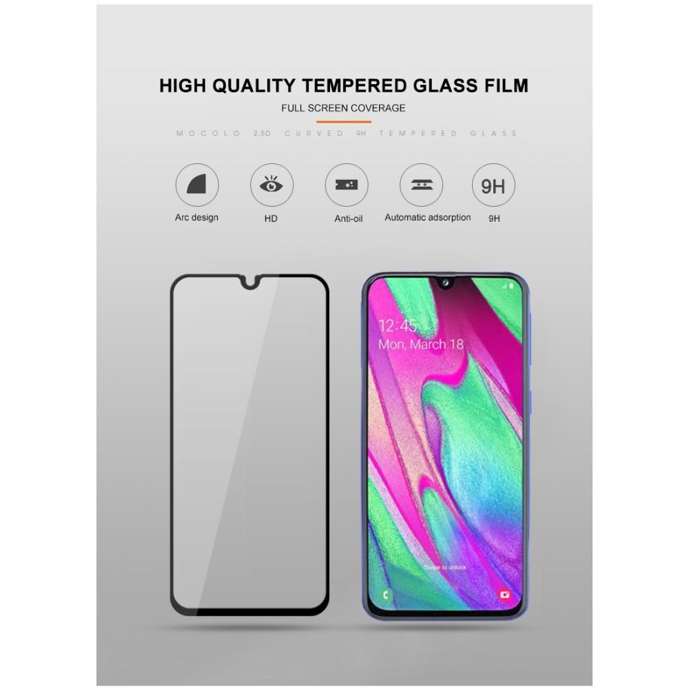 Full-cover Gehard Glas Samsung Galaxy A40 Zwart
