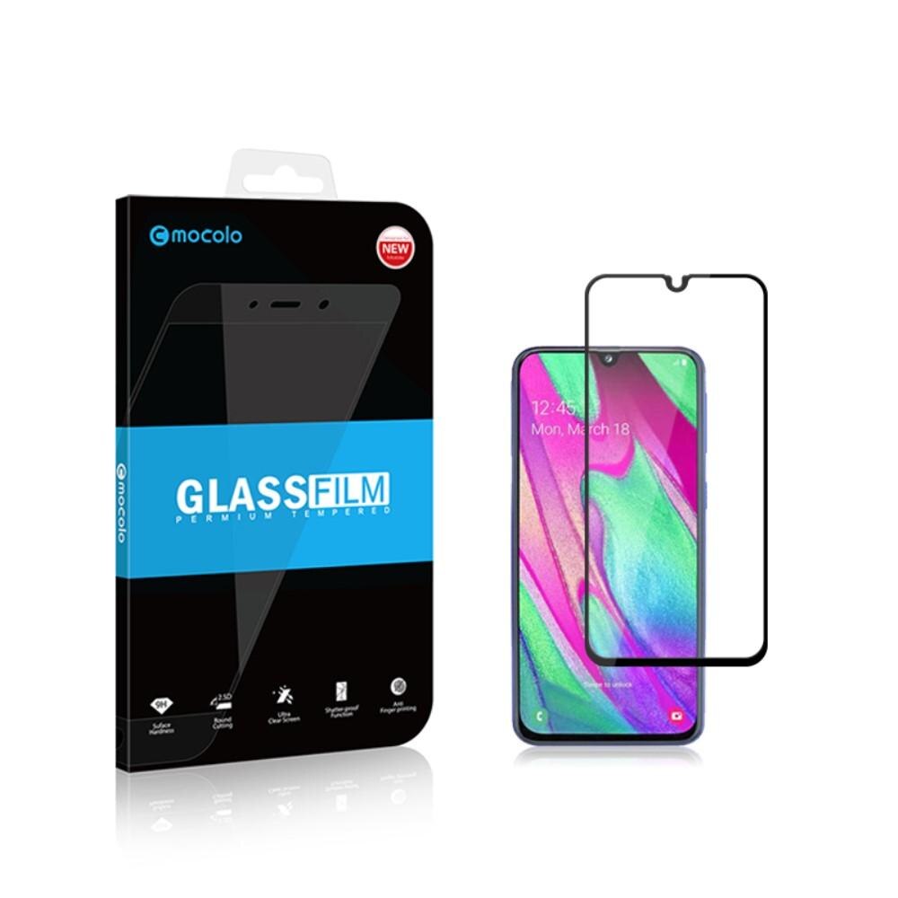 Full-cover Gehard Glas Samsung Galaxy A40 Zwart