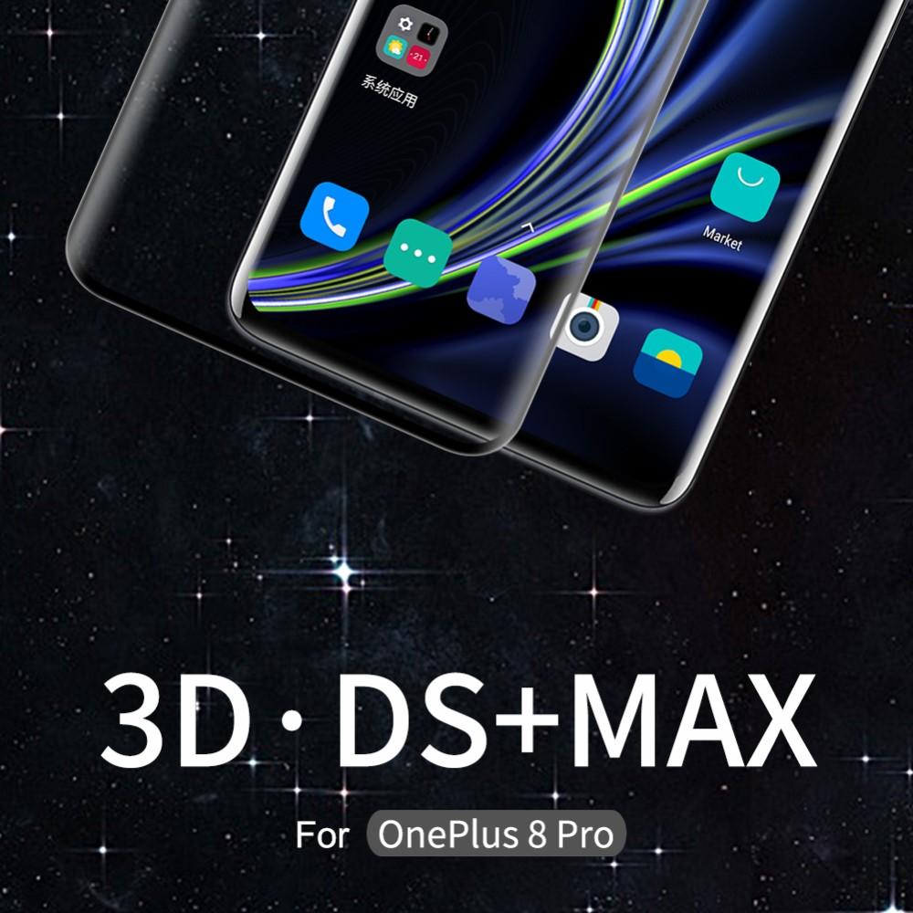 3D DS+MAX Curved Glass OnePlus 8 Pro Zwart