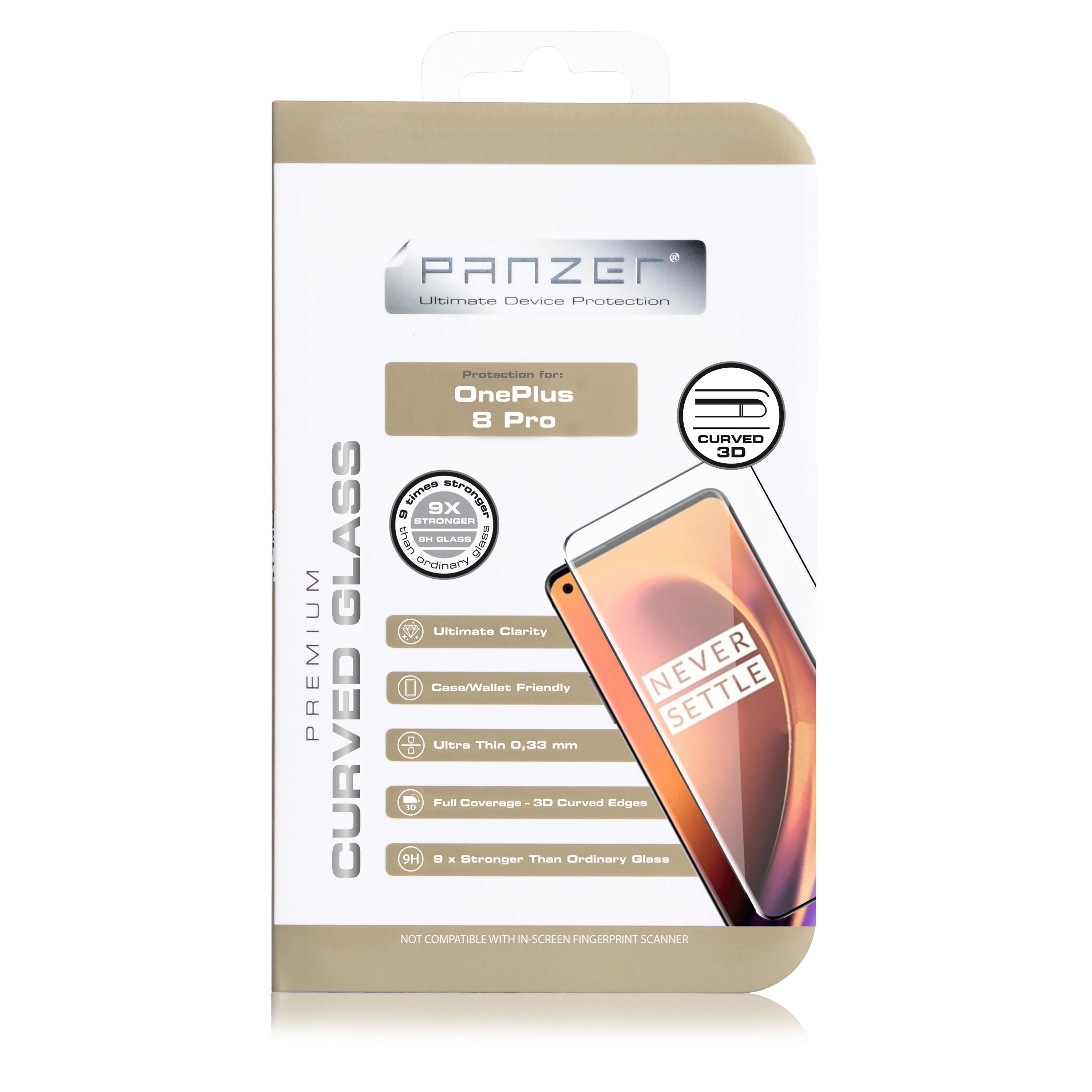 Curved Glass OnePlus 8 Pro Zwart
