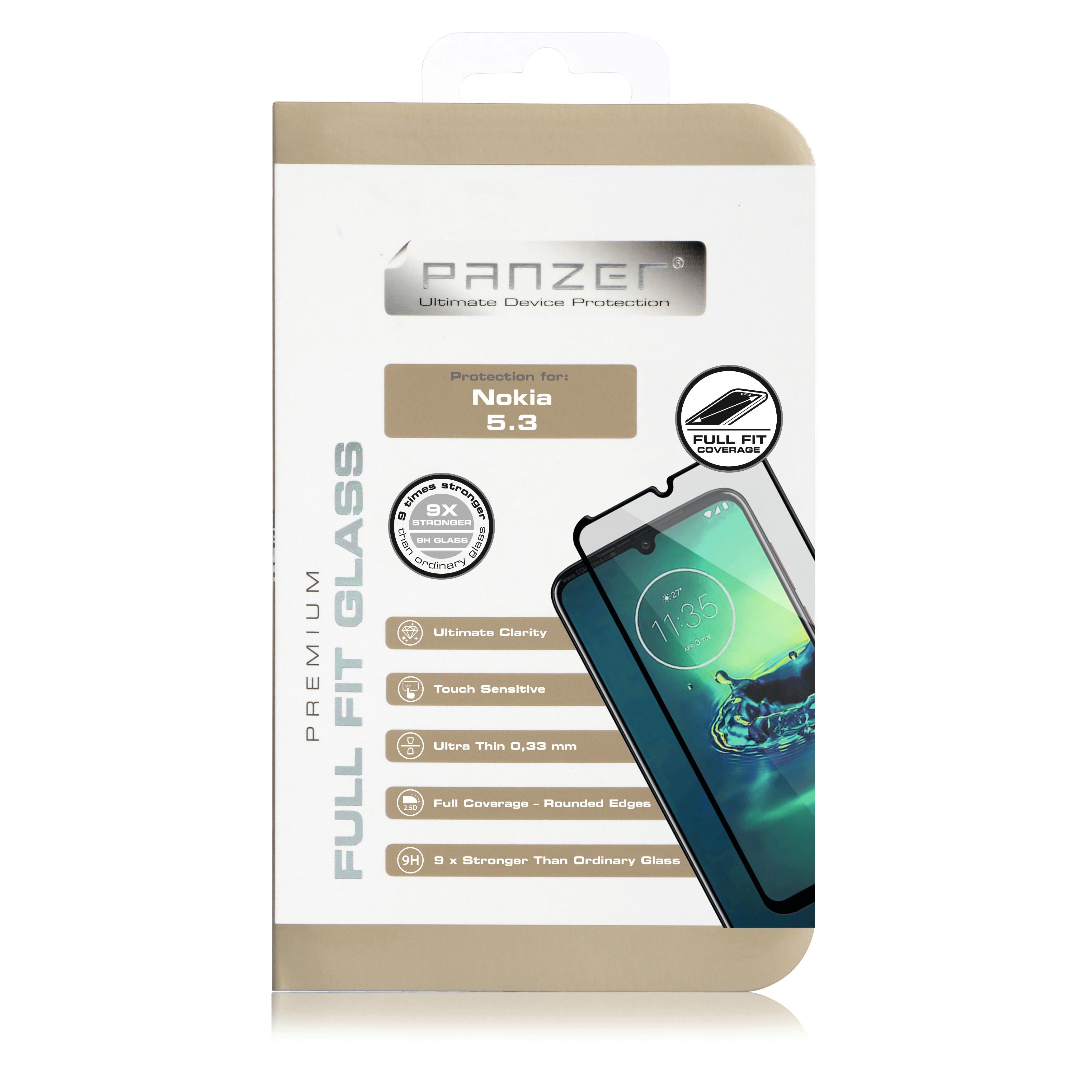 Full-Fit Glass Nokia 5.3 Zwart