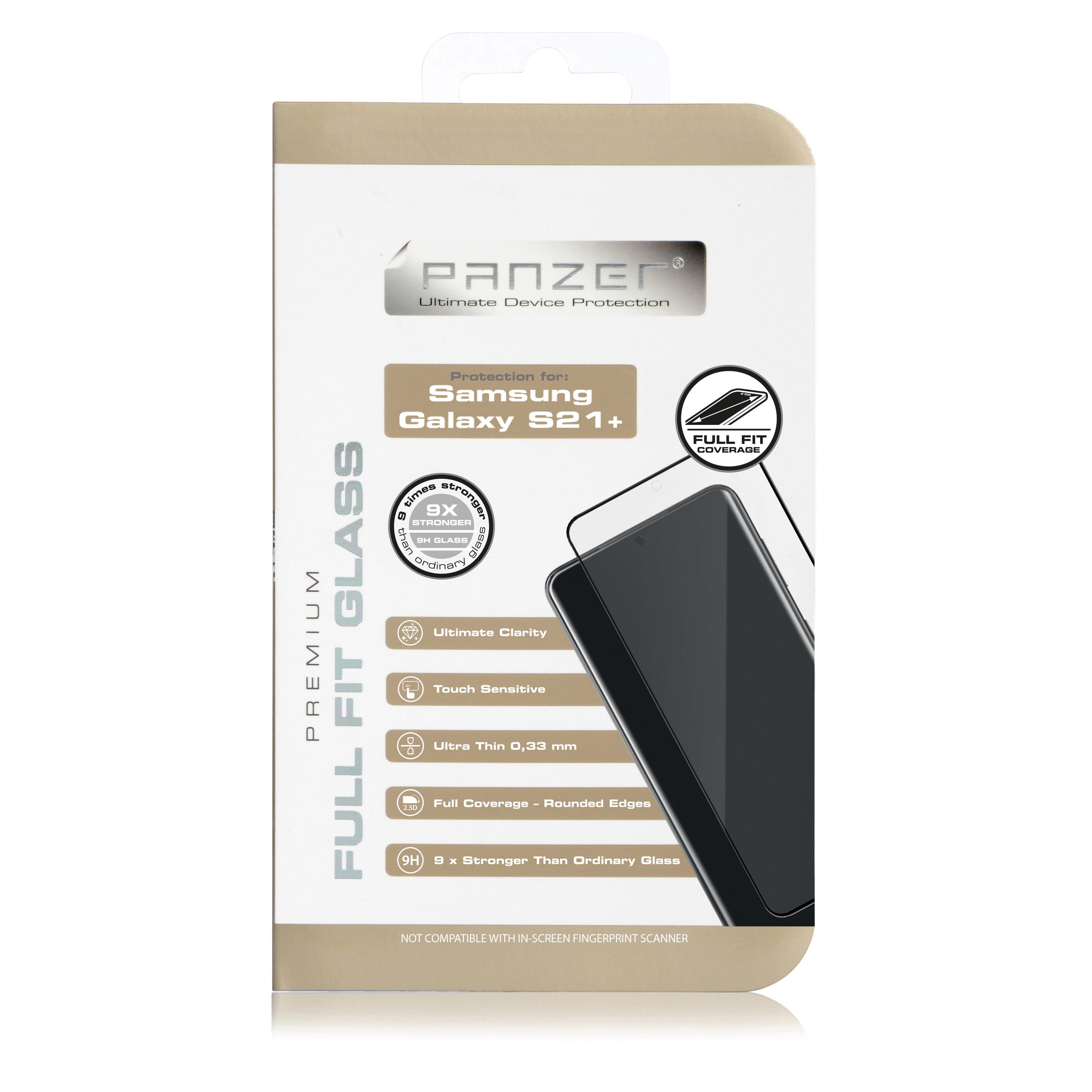 Full-Fit Glass Samsung Galaxy S21 Plus Zwart