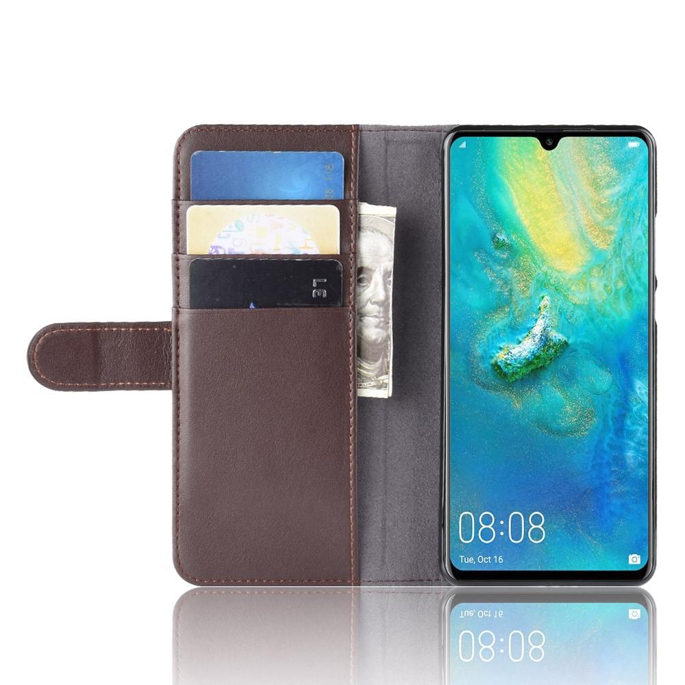 Huawei P30 Pro Echt lederen hoesje Bruin