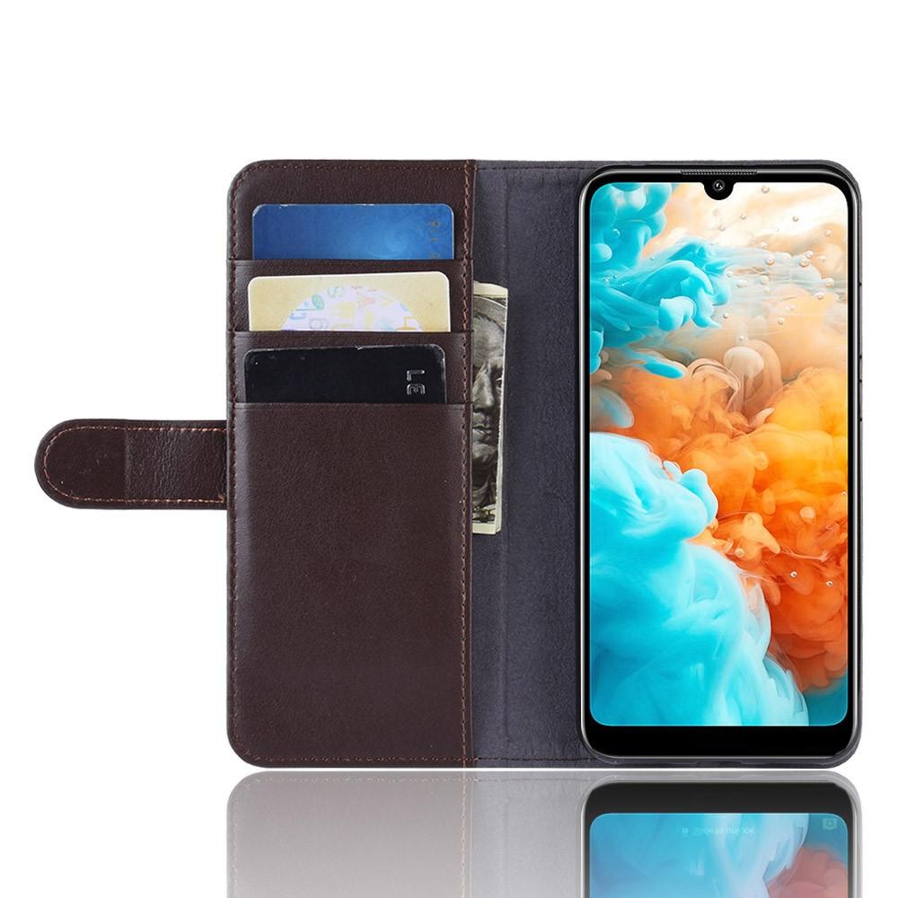 Huawei Y6 2019 Echt lederen hoesje Bruin