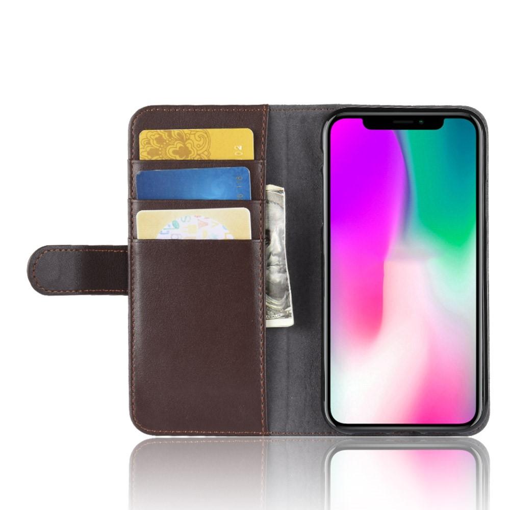 iPhone Xr Echt lederen hoesje Bruin