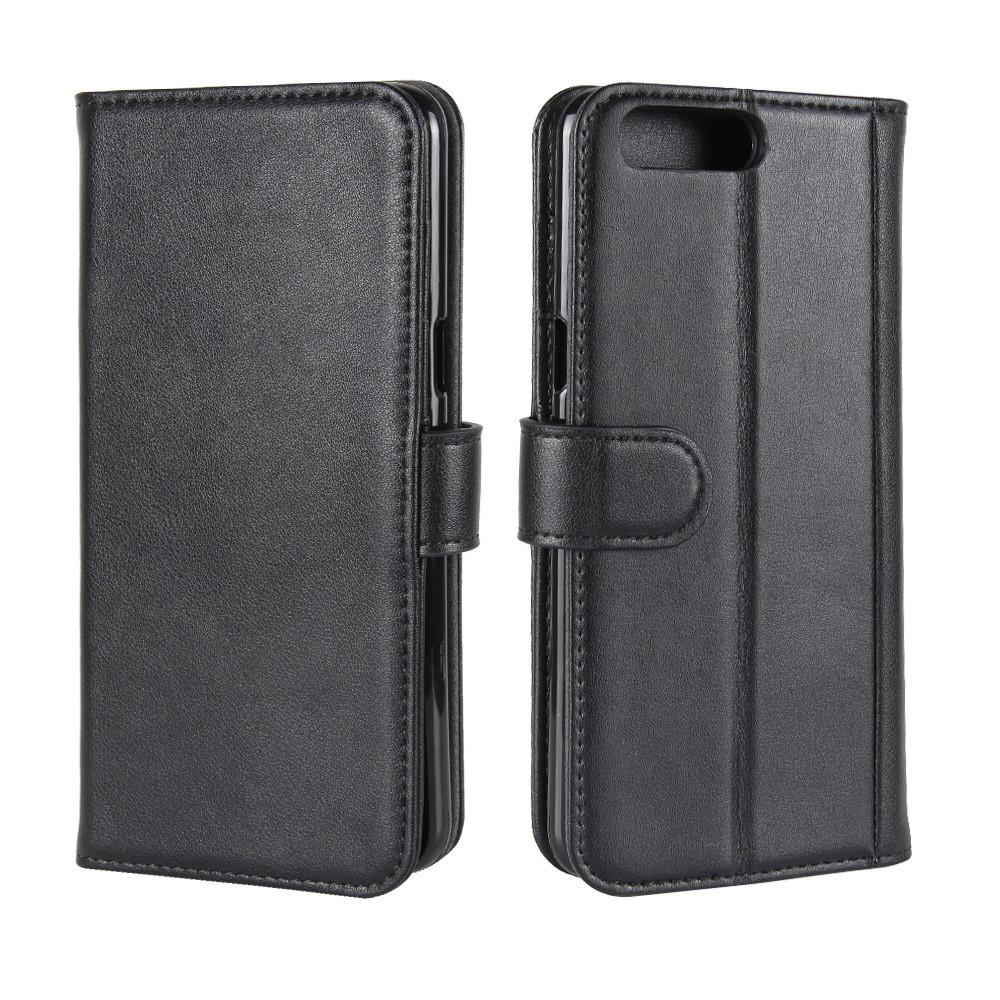  OnePlus 5 Echt lederen hoesje Zwart