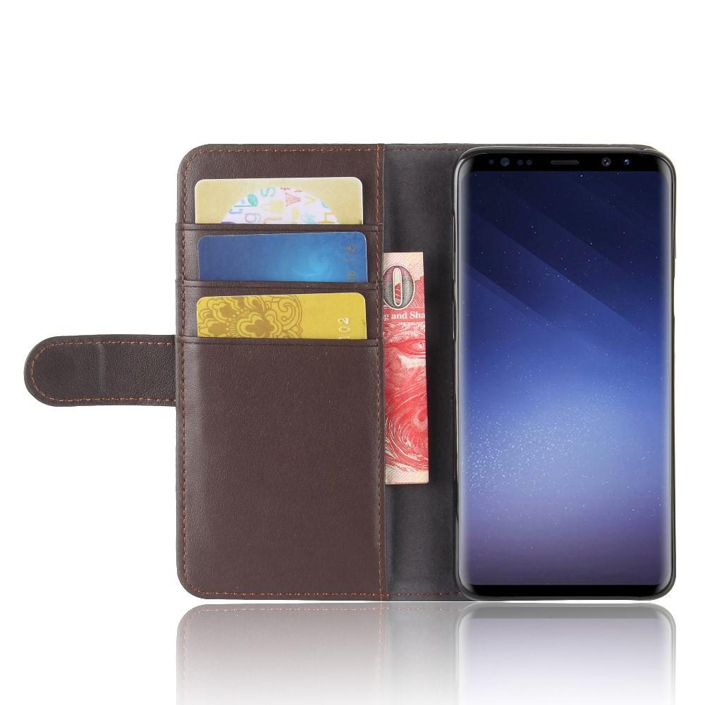 Samsung Galaxy S9 Echt lederen hoesje Bruin