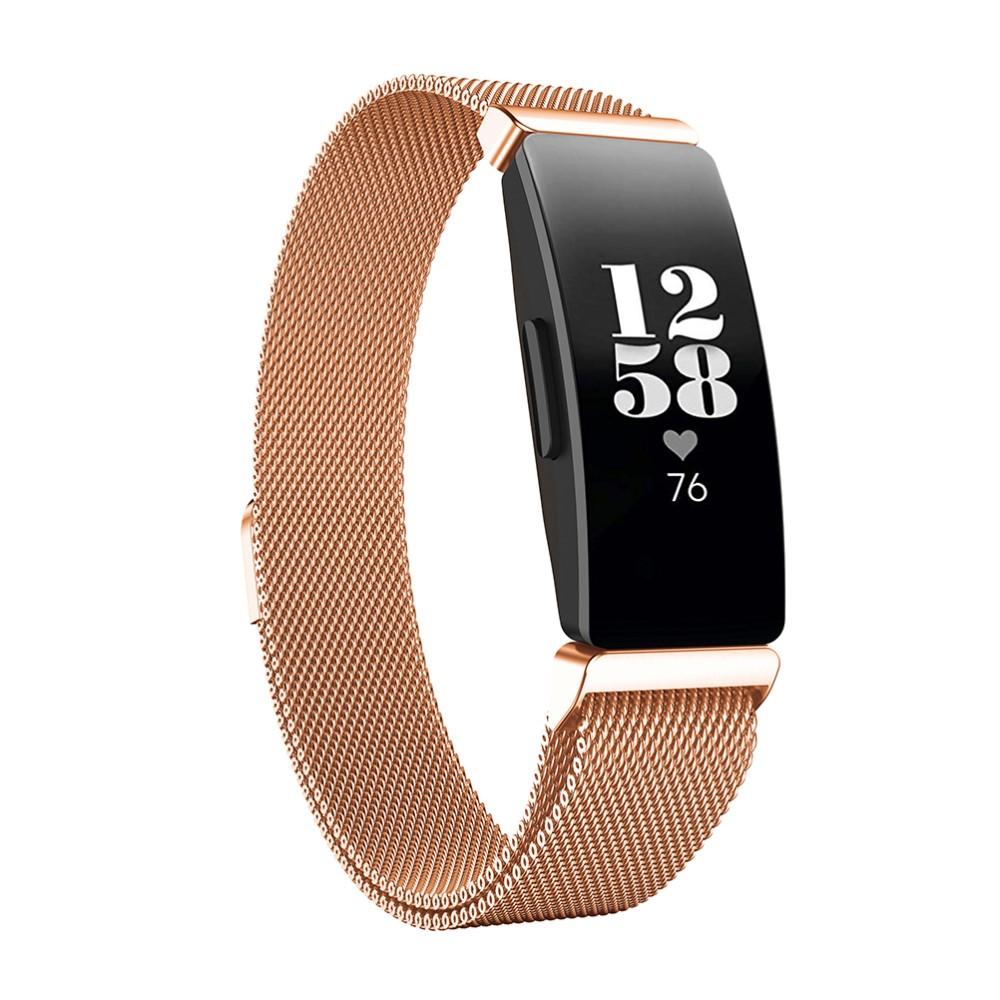 Fitbit Inspire/Inspire 2 Milanese bandje Rosé goud